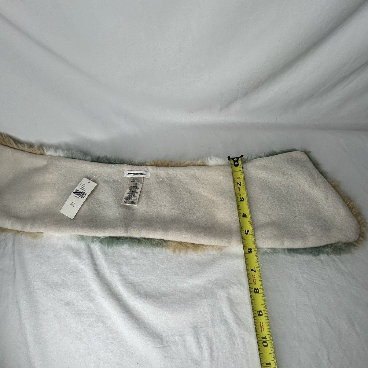 Anthropologie Anthropologie Colorblock Fluffy Scarf Faux Fur Collar NWT Size ONE SIZE - 6 Thumbnail