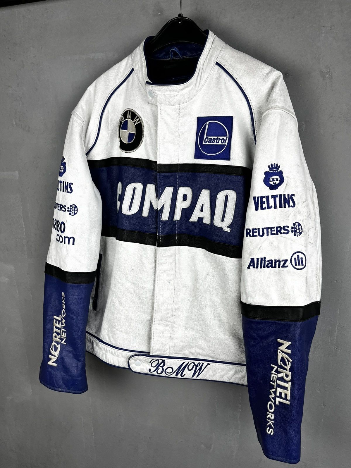 Bmw racing leather jacket vintage size XL