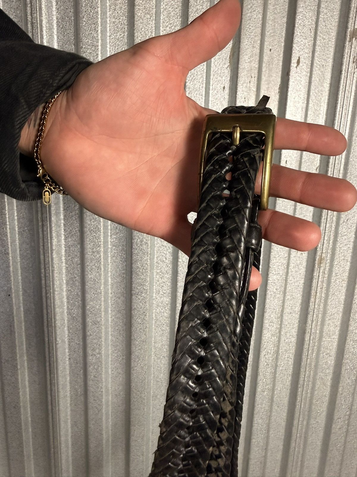 Other Vintage Dockers Leather Strapped Western Belt Size 46 - 3 Thumbnail