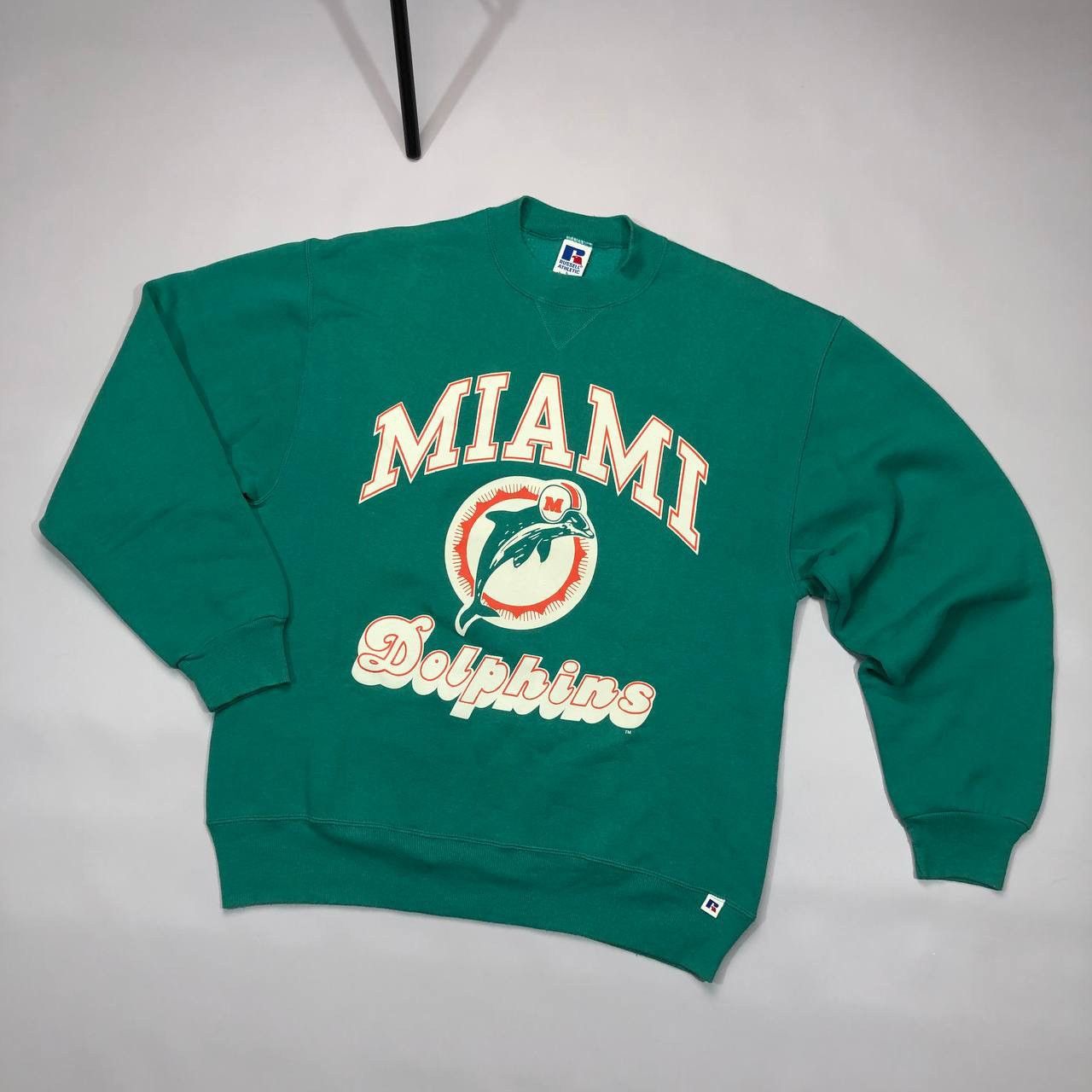 NFL × Vintage Miami Dolphins NFL russel athletic Made in USA sweatshirt Size US L / EU 52-54 / 3 - 1 Thumbnail