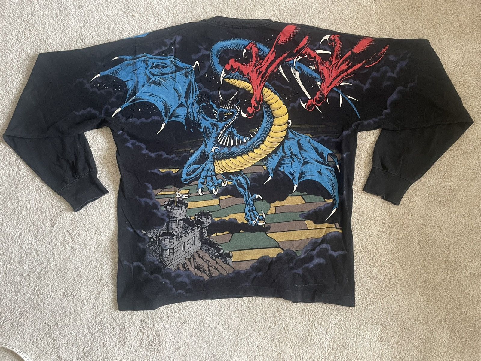 Liquid Blue Vintage Liquid Blue T Shirt Double Dragon 1994 Mens XL Size US XL / EU 56 / 4 - 6 Thumbnail