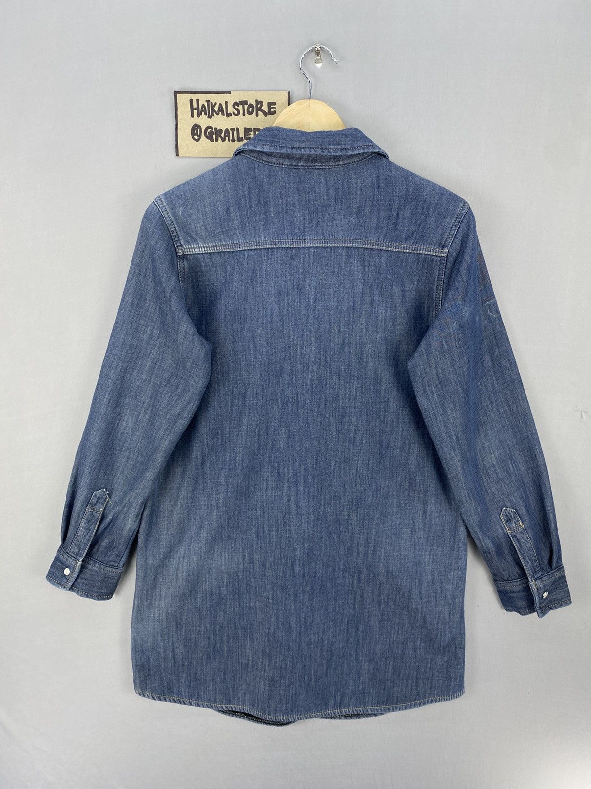 Japanese Brand Vintage Closshi Premium Blue Denim Jacket Size S / US 4 / IT 40 - 4 Thumbnail