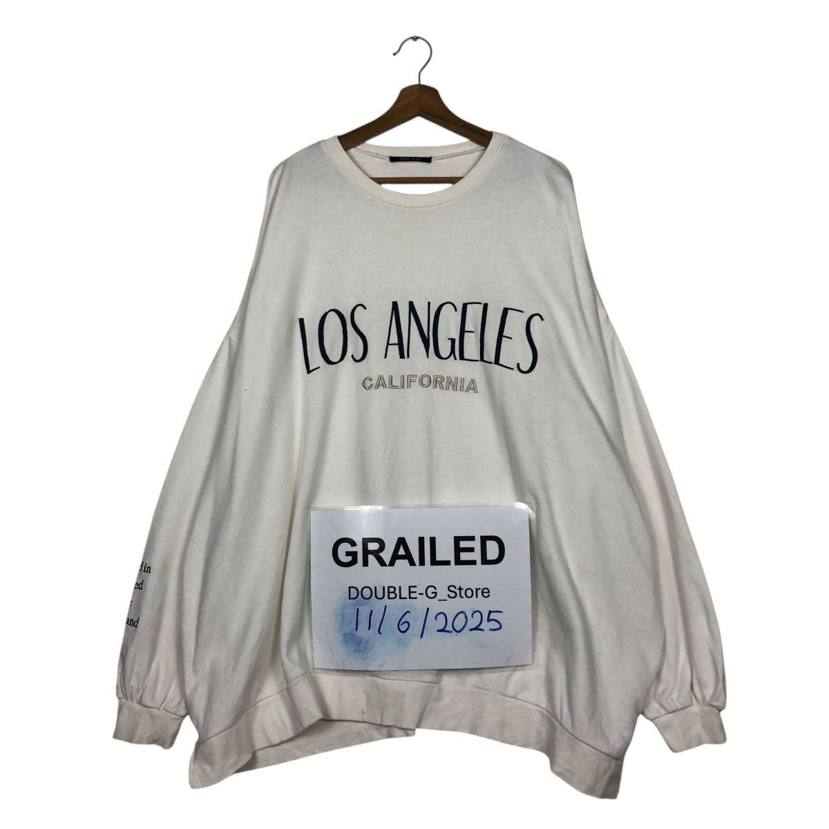 Japanese Brand Retro Los Angeles California Spellout Crewneck – White Size US M / EU 48-50 / 2 - 1 Thumbnail