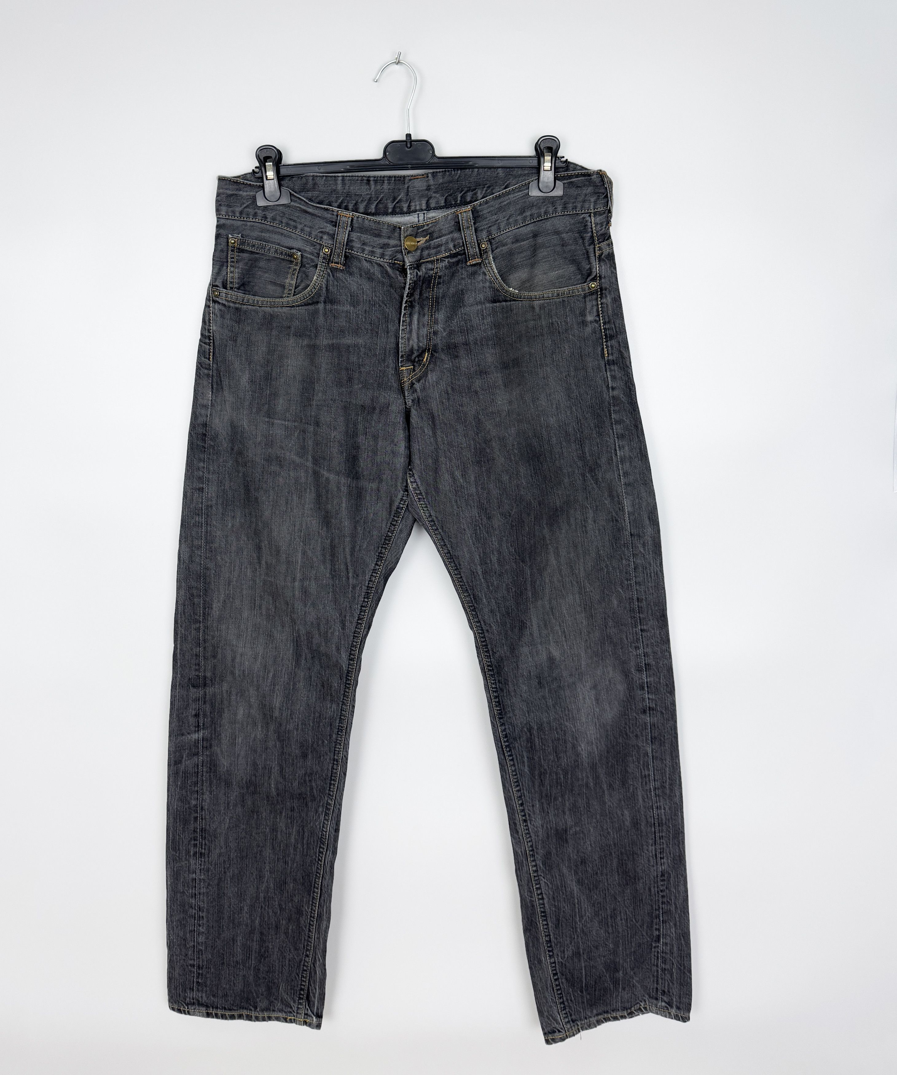 Carhartt CARHARTT Bronco Denim Pant Vintage Leather Patch W32 L34 Size US 32 / EU 48 - 5 Thumbnail