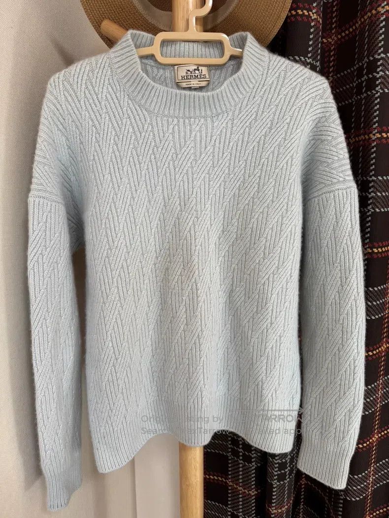 Hermes Hermes Cashmere coat with slim collar and loose fit design Size US M / EU 48-50 / 2 - 1 Thumbnail
