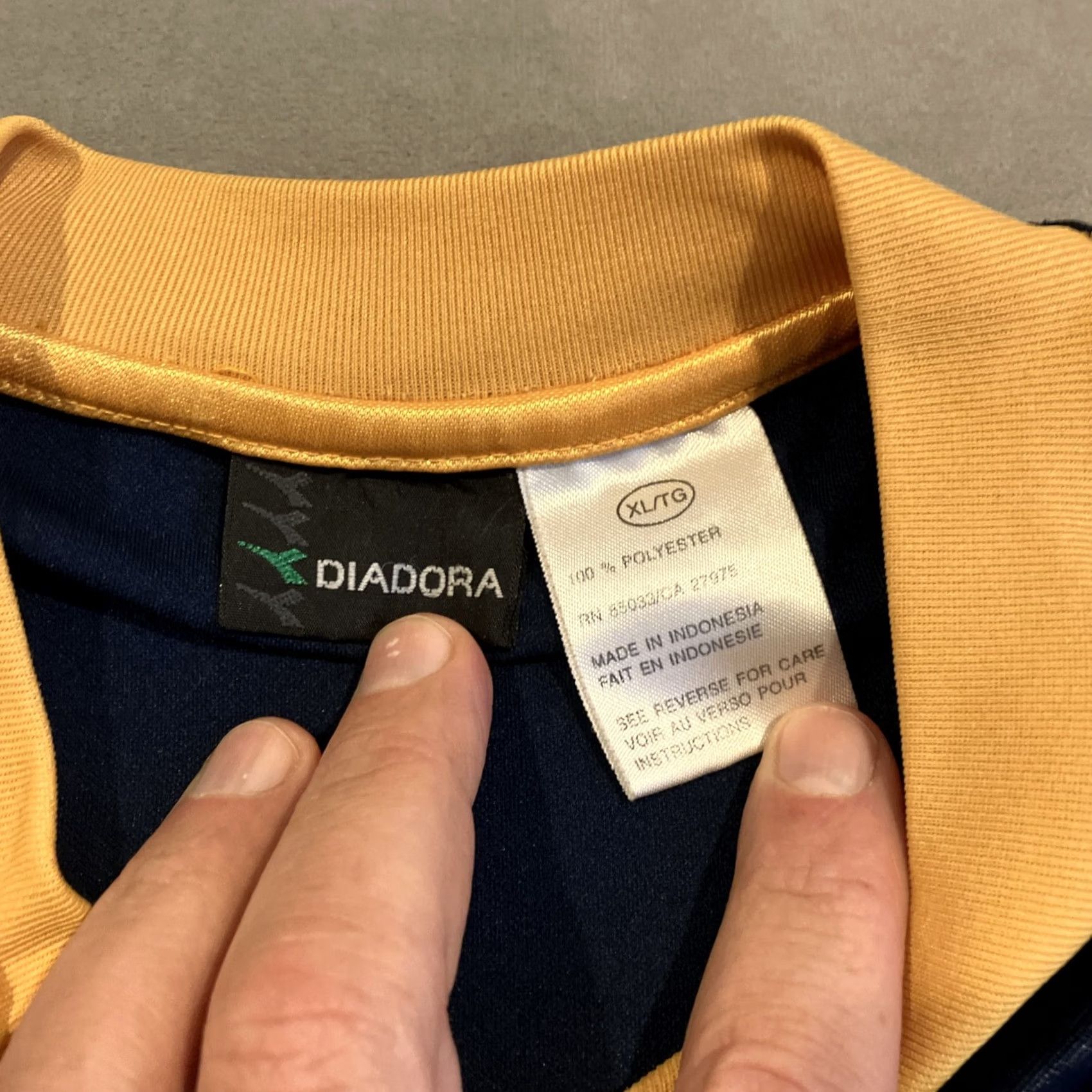 Diadora VINTAGE Diadora Grateful Dead X Diadora Soccer Jersey Mens XL Short Sleeve Blue V-Neck Pullover Custom WOW Size US XL / EU 56 / 4 - 5 Thumbnail