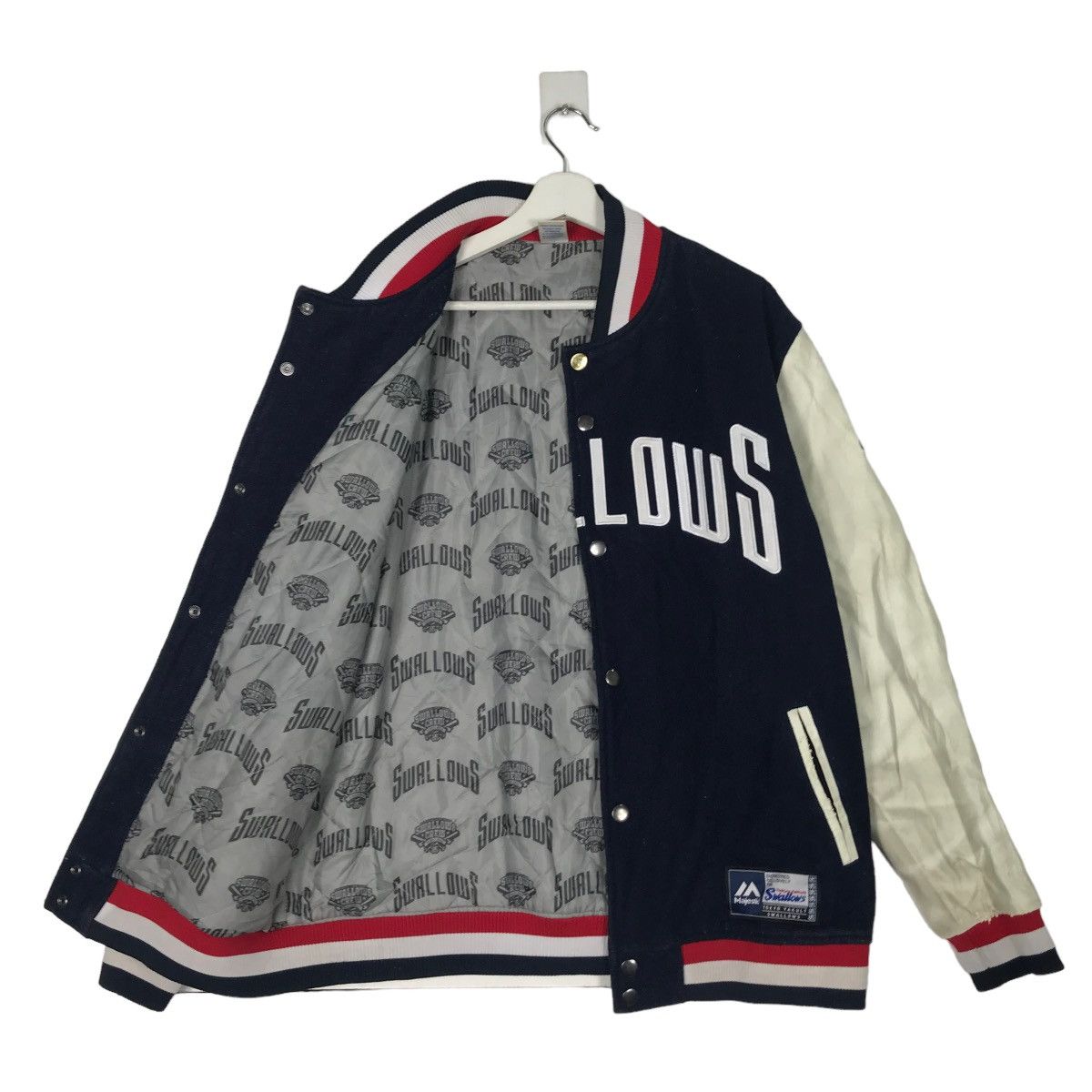 Majestic 🔥 VINTAGE SWALLOWS MAJESTIC VARSITY STADIUM JACKET Size US M / EU 48-50 / 2 - 6 Thumbnail