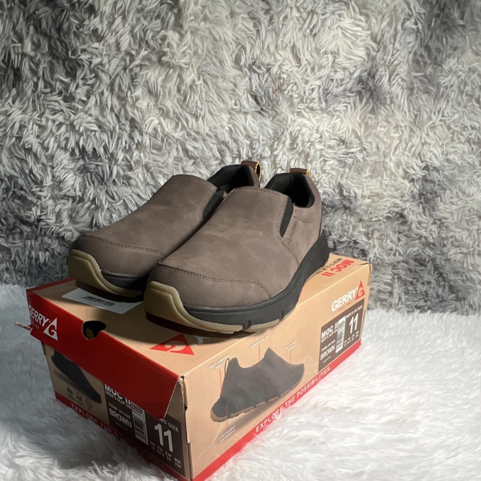 Gerrit Jacob Gerry Moc II Men's Brown Slip-On Casual Shoes Size 11 Size US 11 / EU 44 - 6 Thumbnail