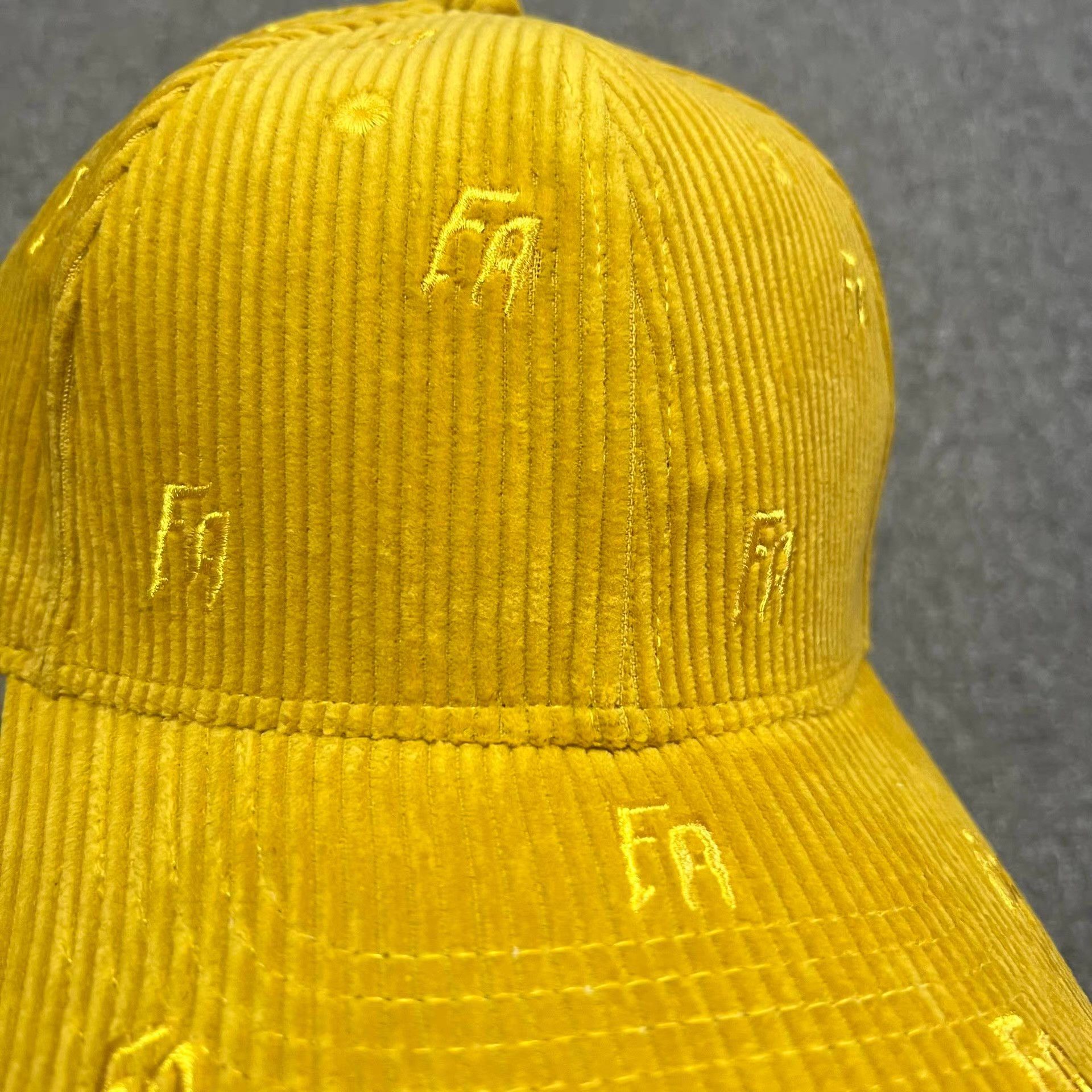 Fucking Awesome FuckingAwesomeEmbroideredCorduroyCurvedBrim Baseball Cap Q7 Size ONE SIZE - 3 Thumbnail