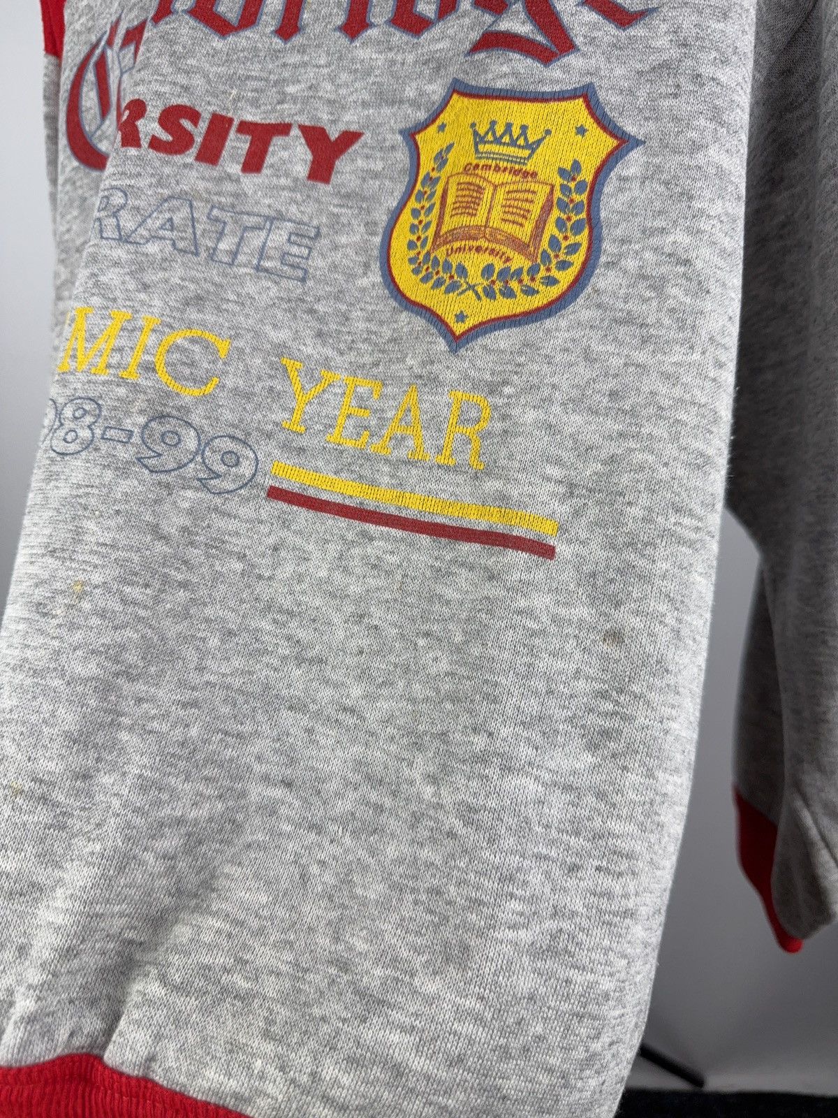 Vintage Vintage 98-99 Cambridge University Academinc year Sweatshirt Size US S / EU 44-46 / 1 - 8 Thumbnail