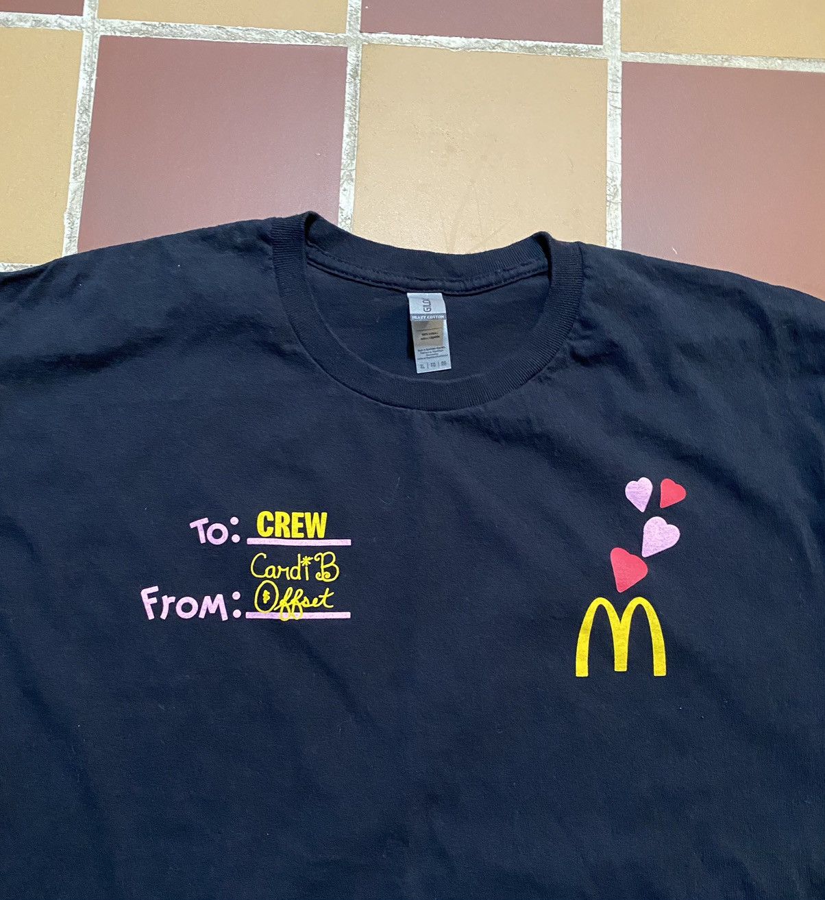 Migos Rare Carti B and Offset Mcdonald’s Crew Shirt Size US XL / EU 56 / 4 - 2 Thumbnail