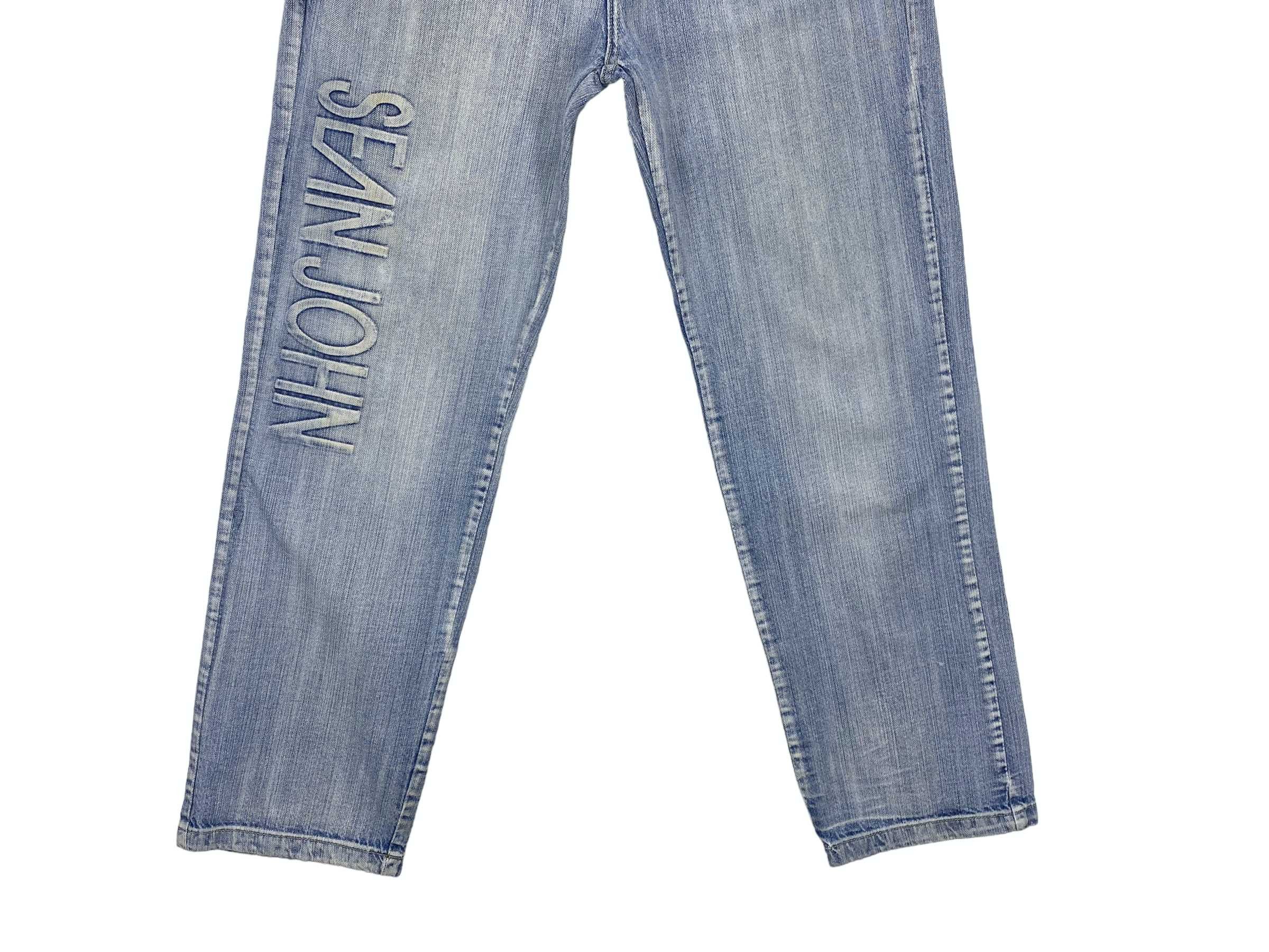 Sean John Sean John Baggy Denim Jeans Embroided Logo Jeans Hip Hop Size US 32 / EU 48 - 5 Thumbnail