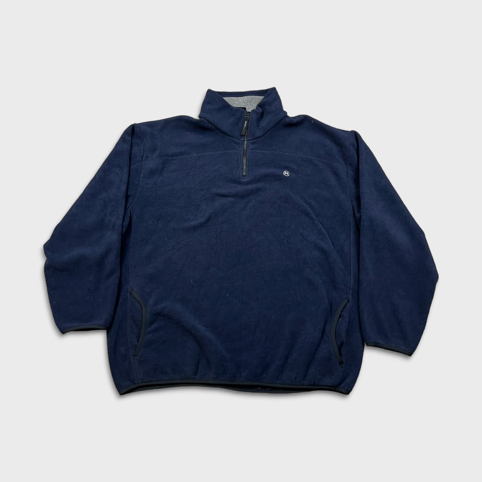 Nautica × Vintage VTG Nautica Competition Fleece 2XL 1/4 Zip Sweatshirt Jacket Size US XXL / EU 58 / 5 - 1 Thumbnail