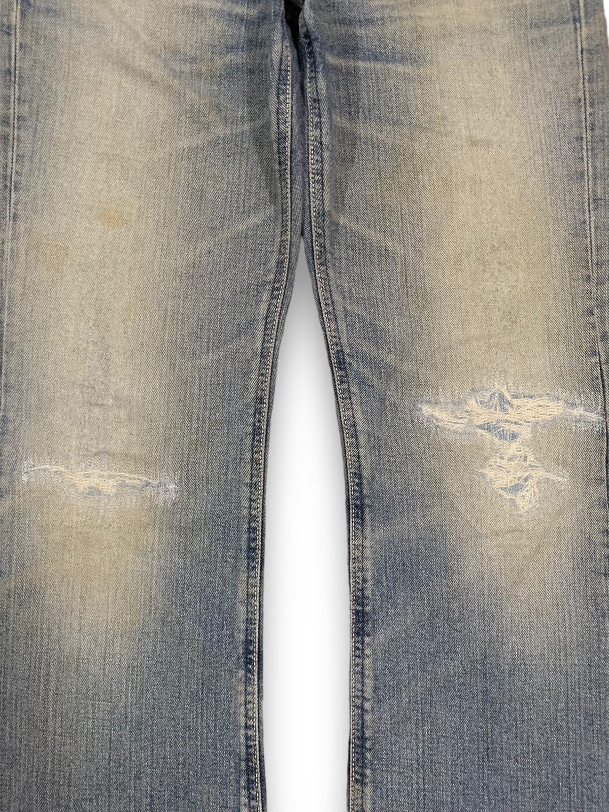 Lee Vintage Lee Riders Mud Wash Flare Distressed Jeans Size US 30 / EU 46 - 6 Thumbnail