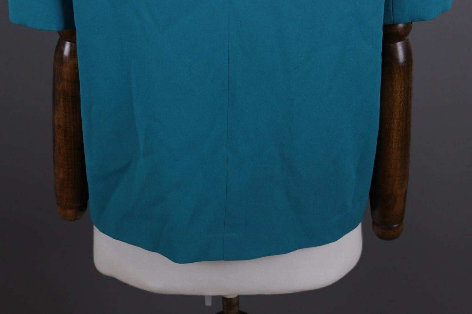 Escada Escada Vintage Blue Designer Party Blouse Shirt Size 38 Size M / US 6-8 / IT 42-44 - 11 Thumbnail