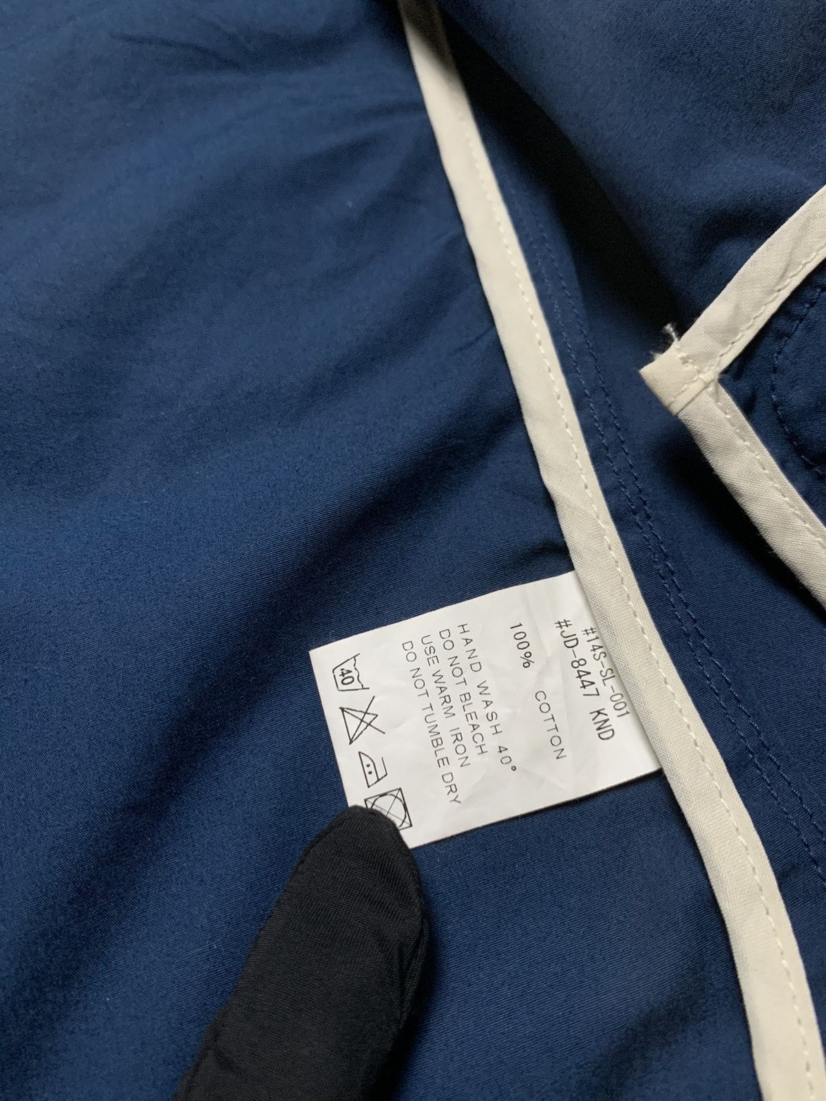 Danton Danton Canvas Shawl Collar French Work Jacket Size US XXS / EU 40 - 8 Thumbnail
