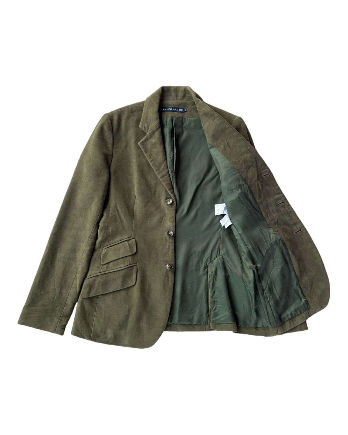Polo Ralph Lauren RALPH LAUREN GREEN BLAZER COAT Size S / US 4 / IT 40 - 2 Thumbnail