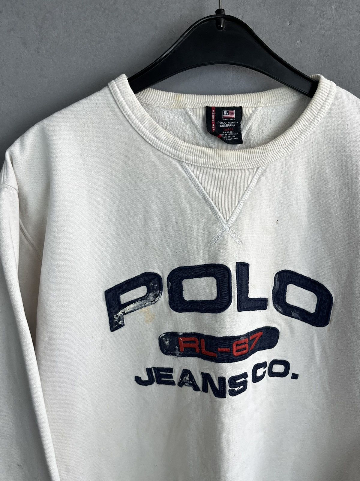 Polo Ralph Lauren Polo Ralph Lauren sweatshirt big logo vintage 90s Size US L / EU 52-54 / 3 - 5 Thumbnail