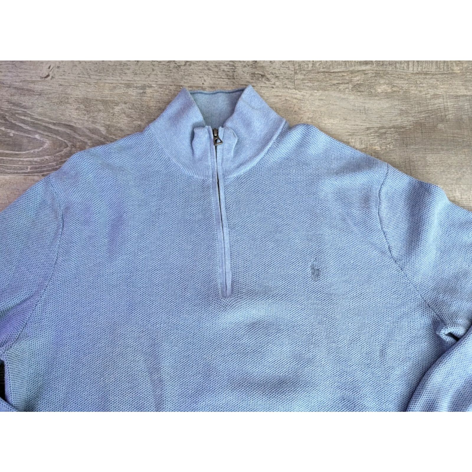 Polo Ralph Lauren Polo Ralph Lauren Quarter Zip Pullover Sweater Men's XL Blue Size US XL / EU 56 / 4 - 3 Thumbnail