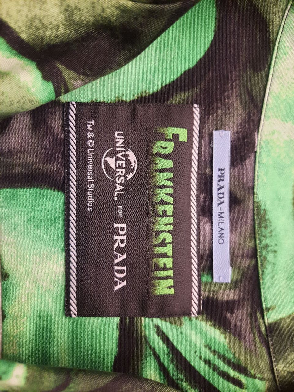 Prada × Universal Studios *New* Frankenstein Floral Bowling Shirt Size US S / EU 44-46 / 1 - 3 Thumbnail