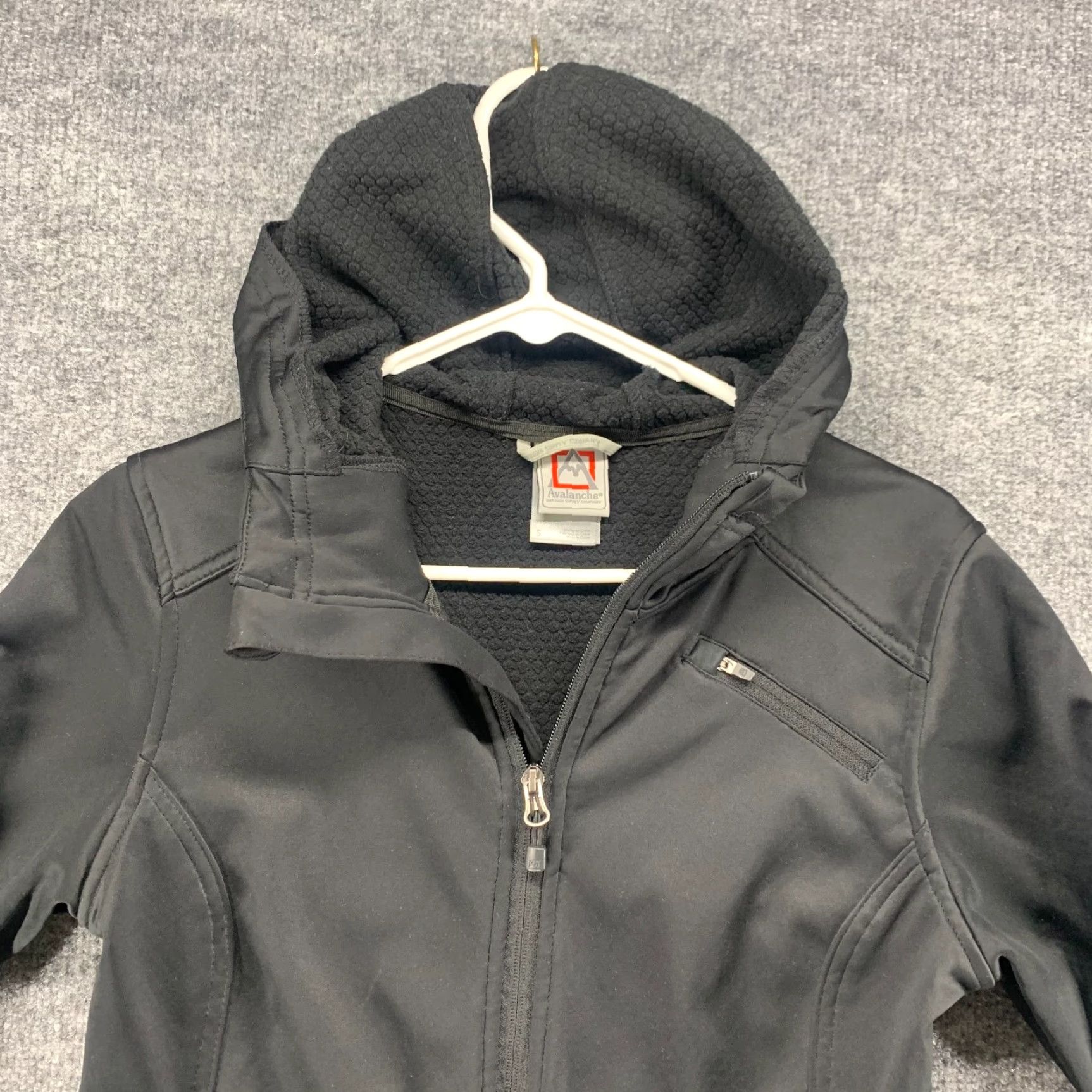Avalanche Avalanche Jacket Womens Black Medium M Full Zip Hooded Long Sleeve Outdoor Lined Size M / US 6-8 / IT 42-44 - 3 Thumbnail