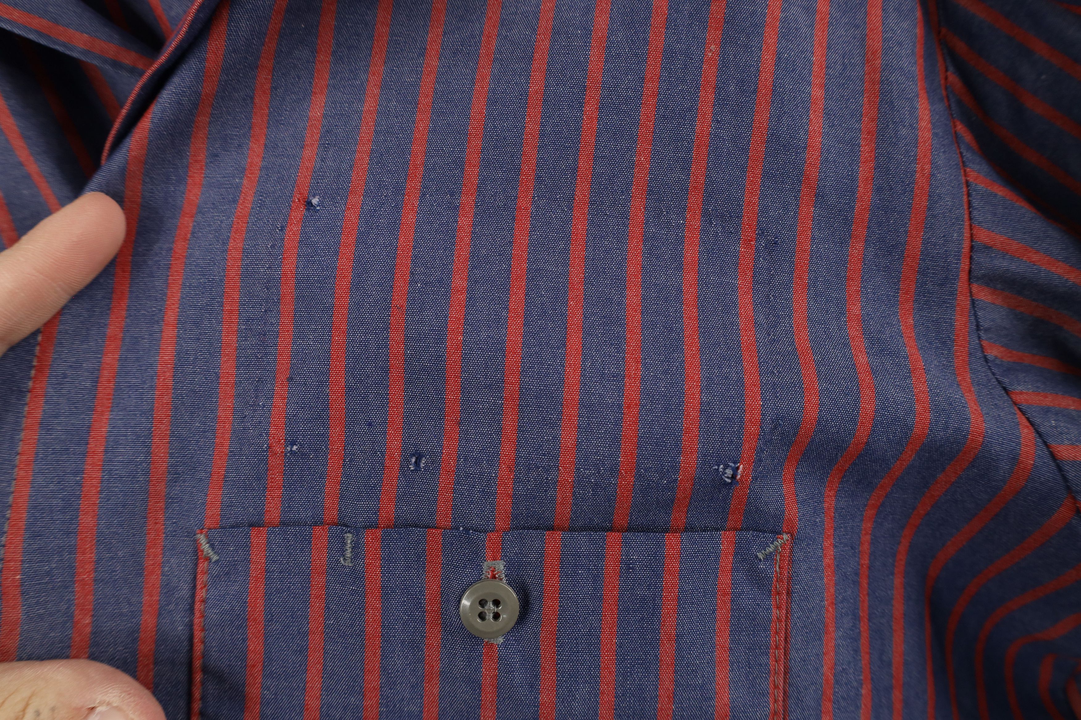 Vintage Vintage 90s Streetwear Workwear Mechanic Button Shirt Size US L / EU 52-54 / 3 - 4 Thumbnail