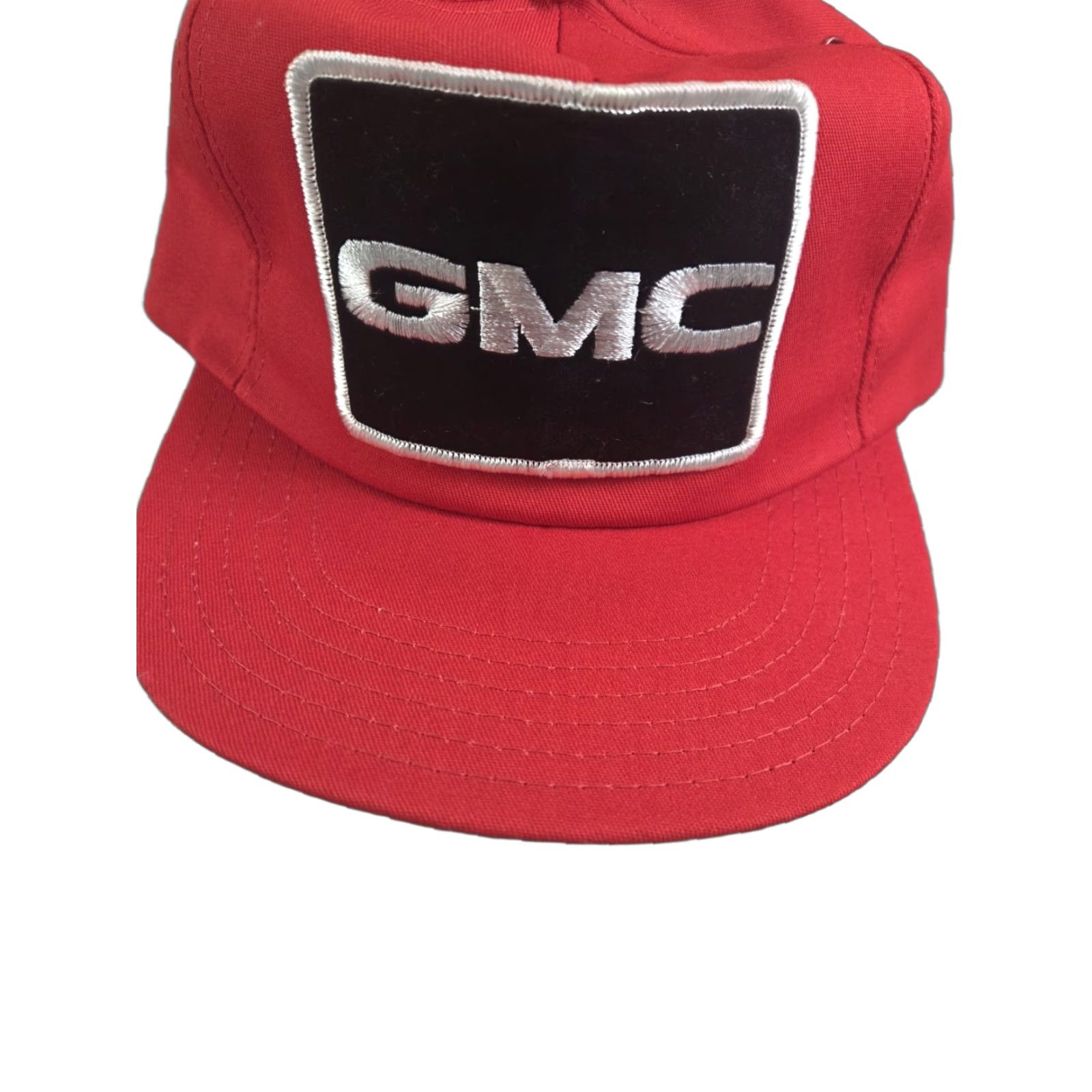 Vintage VINTAGE GMC Patch Red SnapBack Hat Made In USA Hat Men One Size Red USA Snapback Mens GMC Patch Vintage USA Theme Size ONE SIZE - 1 Thumbnail