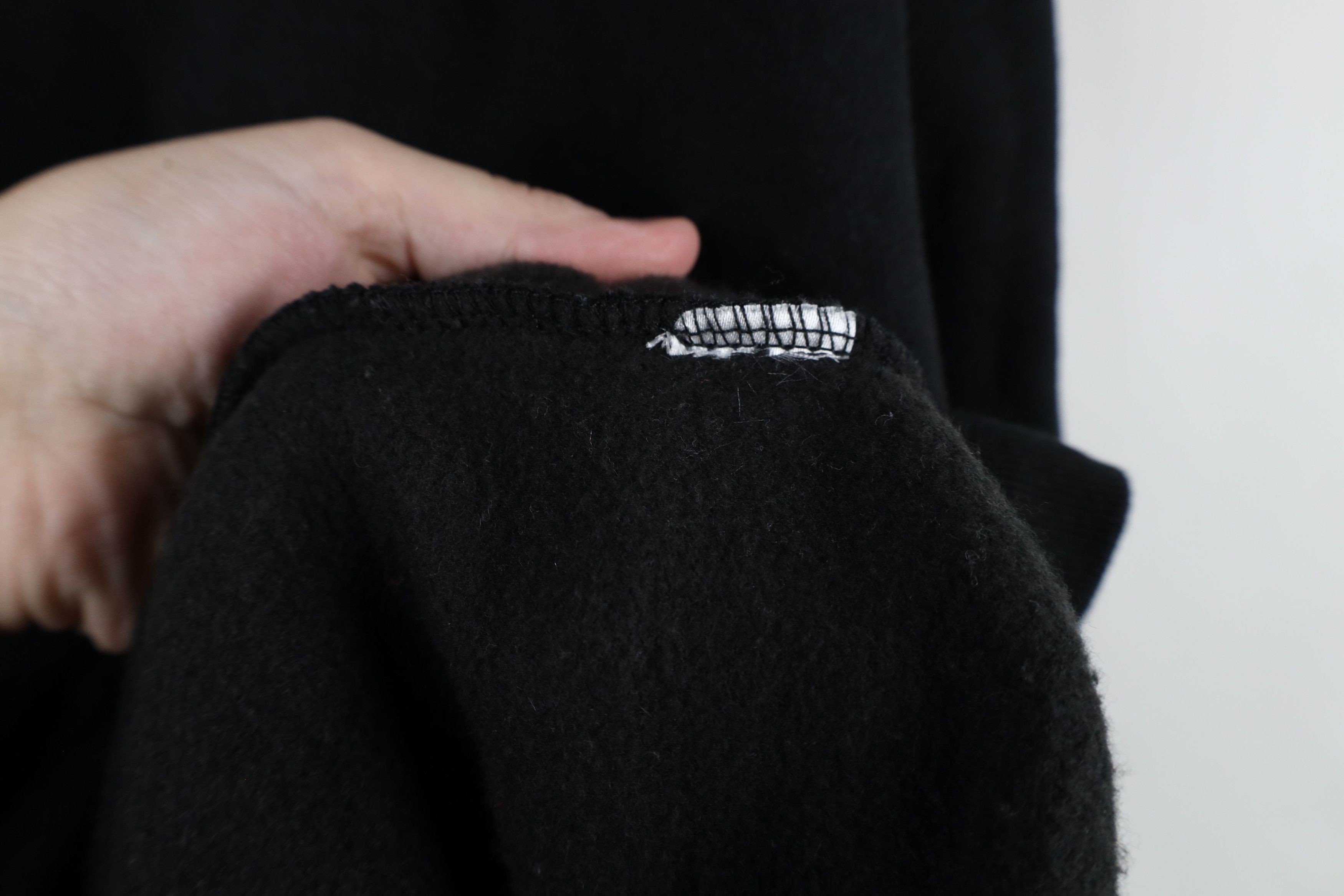 Vintage Vintage Streetwear Blank Heavyweight Hoodie Sweatshirt Black Size US XXL / EU 58 / 5 - 6 Thumbnail