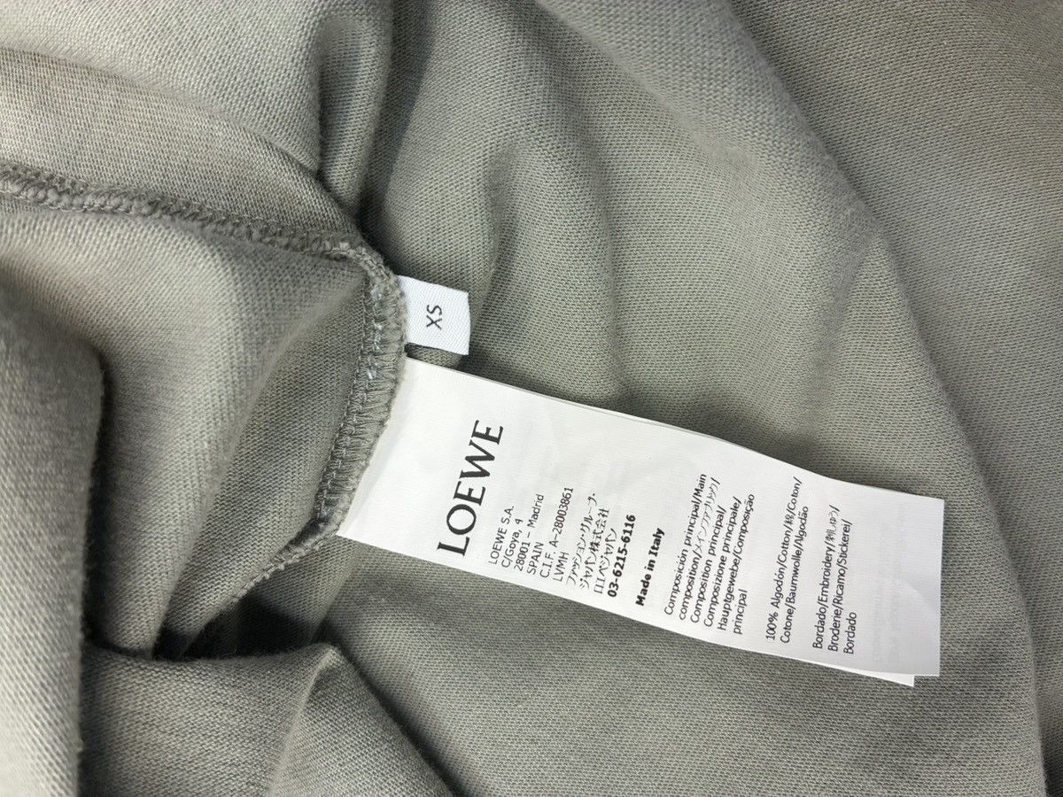 Loewe Loewe Chest Laser Cut T-Shirt Gray Size US XS / EU 42 / 0 - 6 Thumbnail
