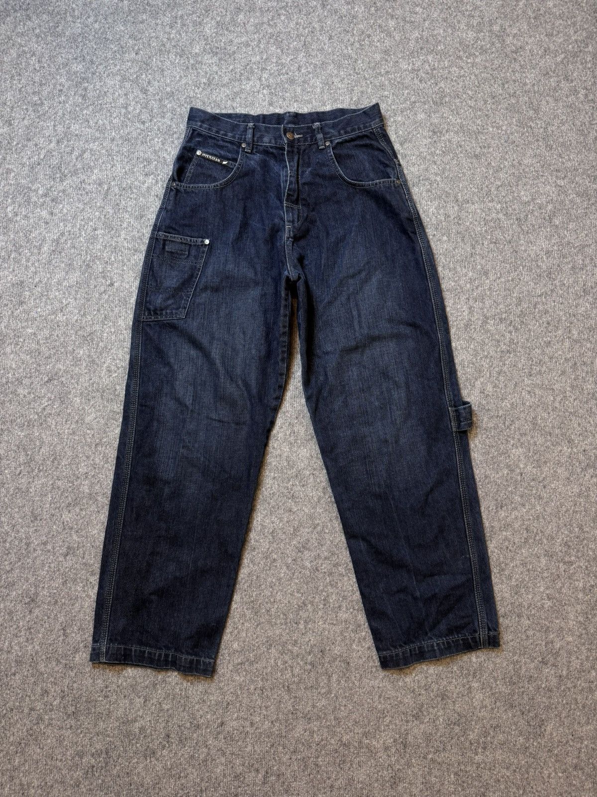 Designer RAP pants y2k denim baggy fit Japan style carpenter Size US 28 / EU 44 - 4 Thumbnail