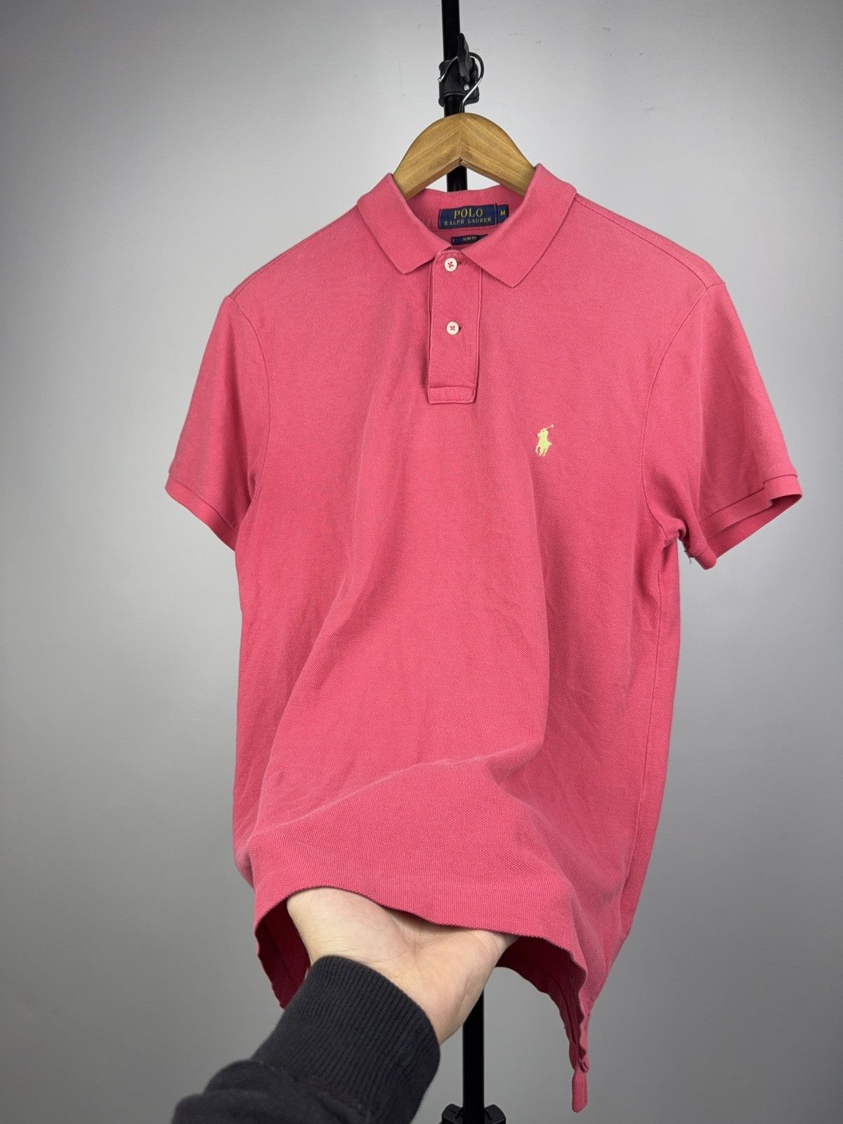 Polo Ralph Lauren 90s Retro Luxury 90s Polo Ralph Lauren Red Polo Shirt 🐎 Size US M / EU 48-50 / 2 - 4 Thumbnail