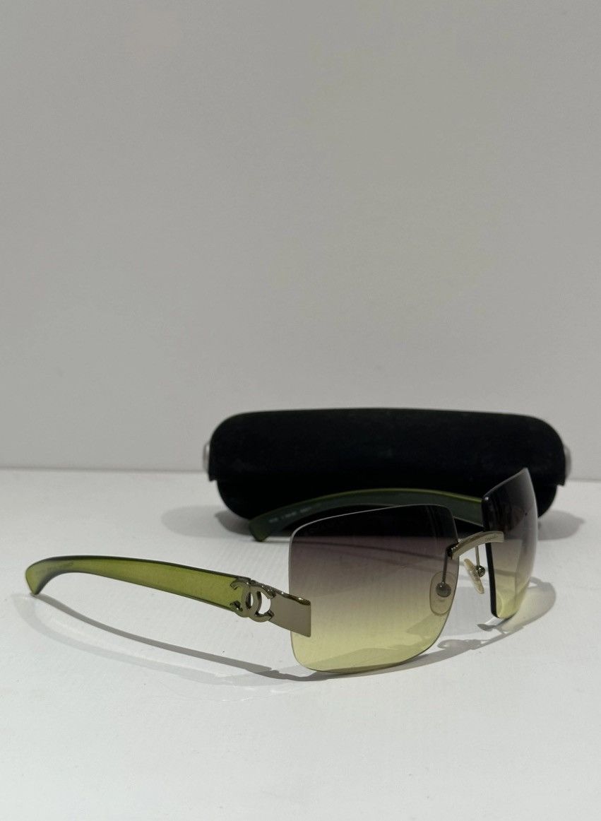 Chanel Chanel Sunglasses 4039 Rhinestone CC 4017 Rimless Vintage Size ONE SIZE - 2 Thumbnail