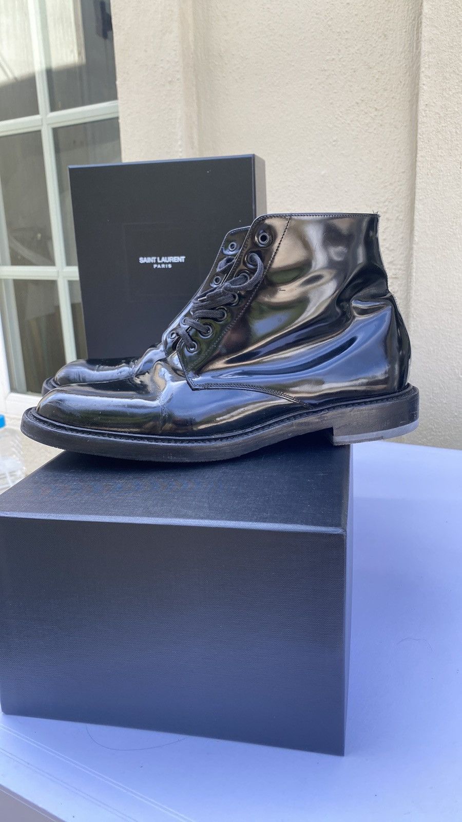 Saint Laurent Paris Army lace-up “Army” boots Size US 7.5 / EU 40-41 - 1 Thumbnail