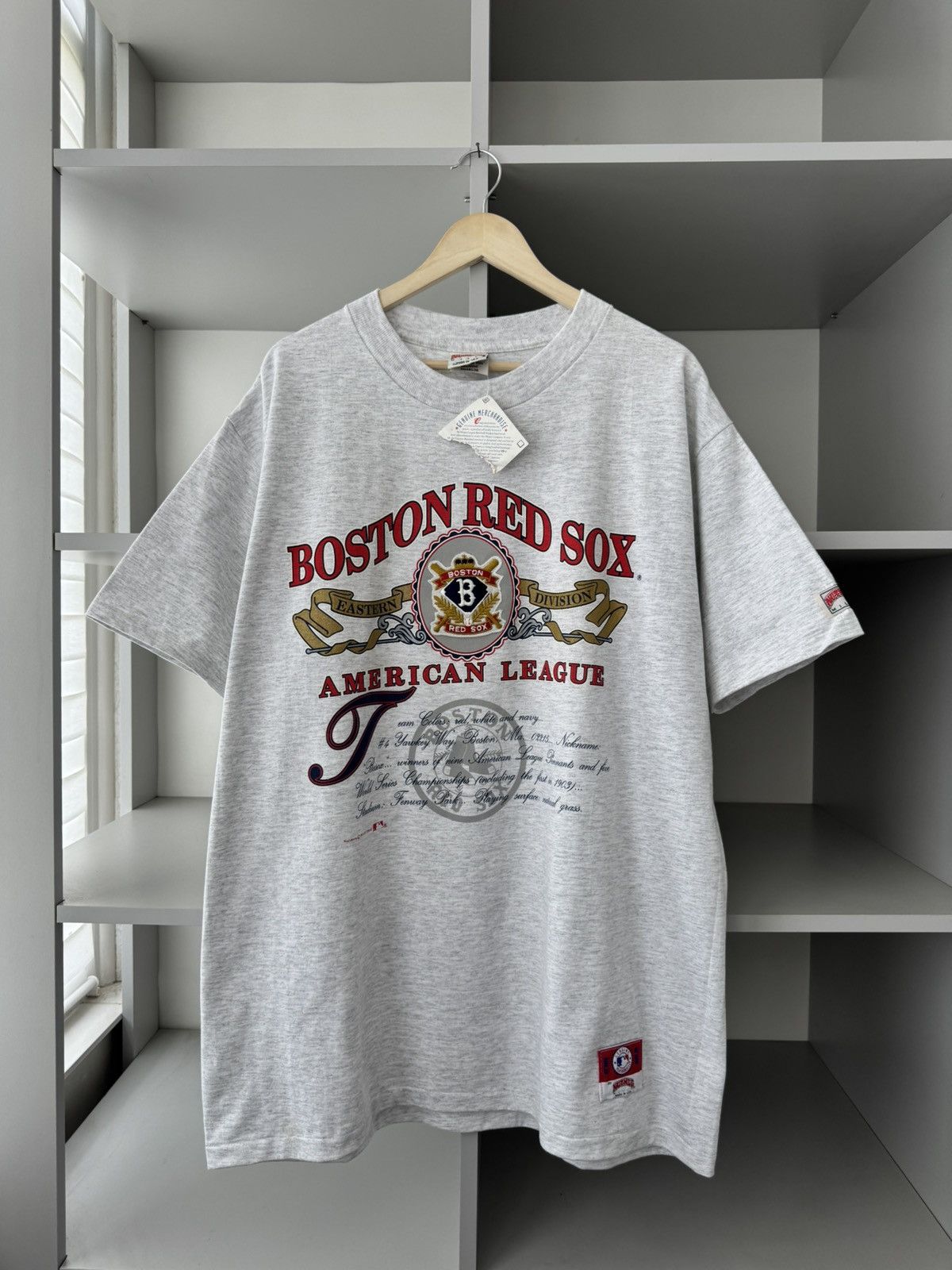 Nutmeg Nutmeg Mills American League Boston Red Sox MLB Vintage Tee Size US XL / EU 56 / 4 - 1 Thumbnail