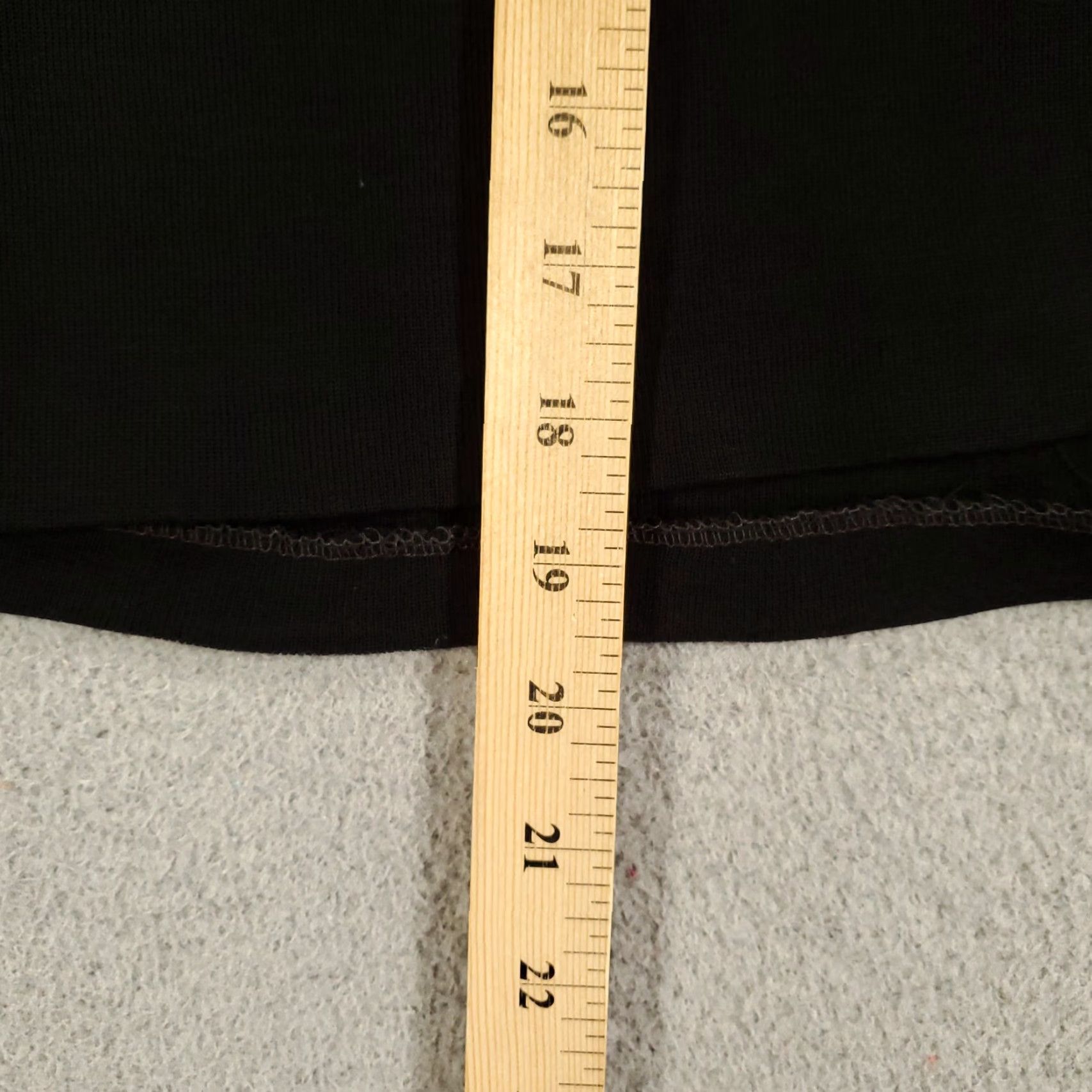 Vintage Misook Skirt Women Medium Black Mini Stretchy Classic Capsule Dark READ Size 32" / US 10 / IT 46 - 4 Thumbnail