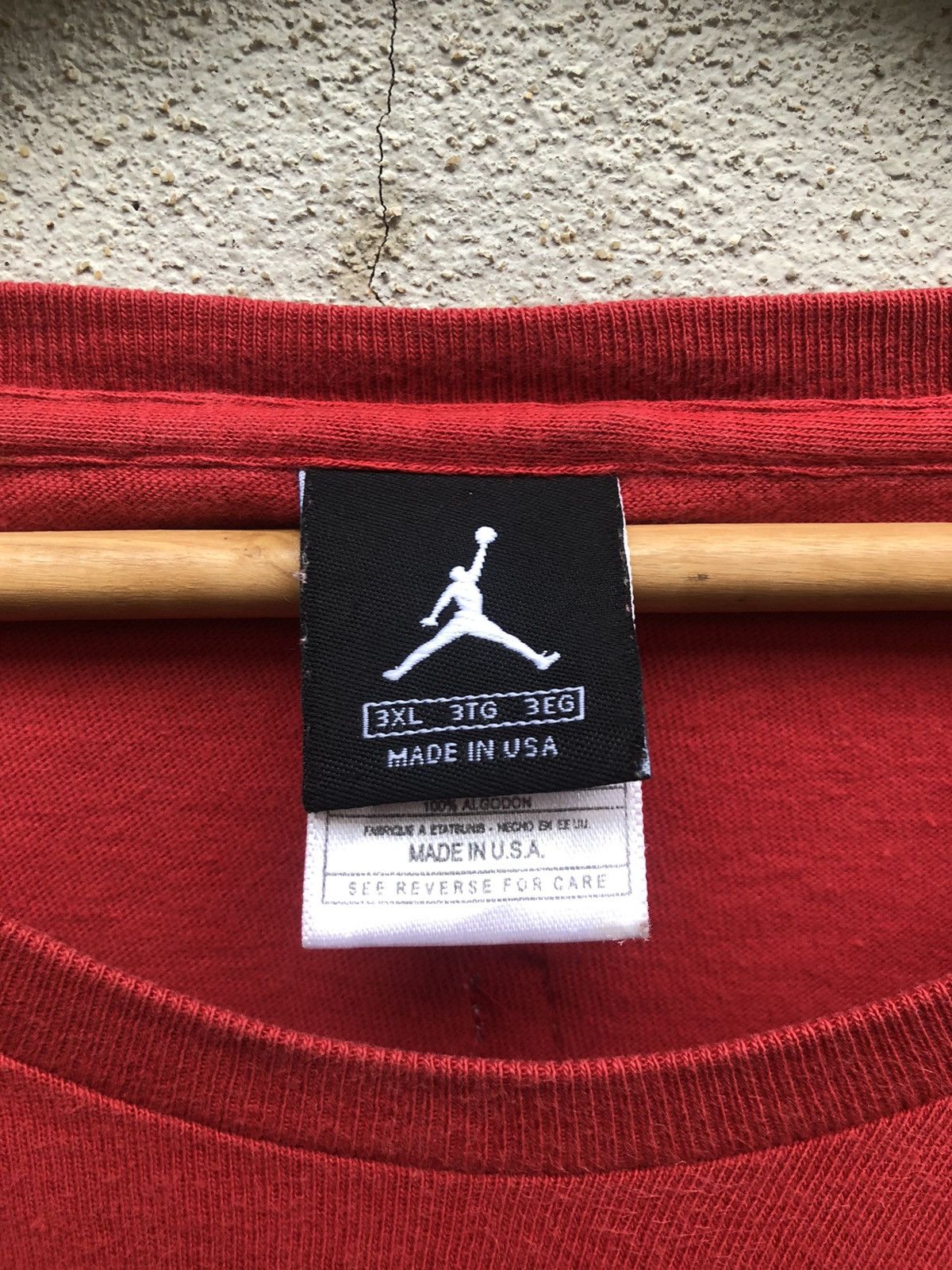 Nike × Vintage Vintage 00s Nike Air Jordan Small Logo Boxy Tee Size US XXL / EU 58 / 5 - 3 Thumbnail