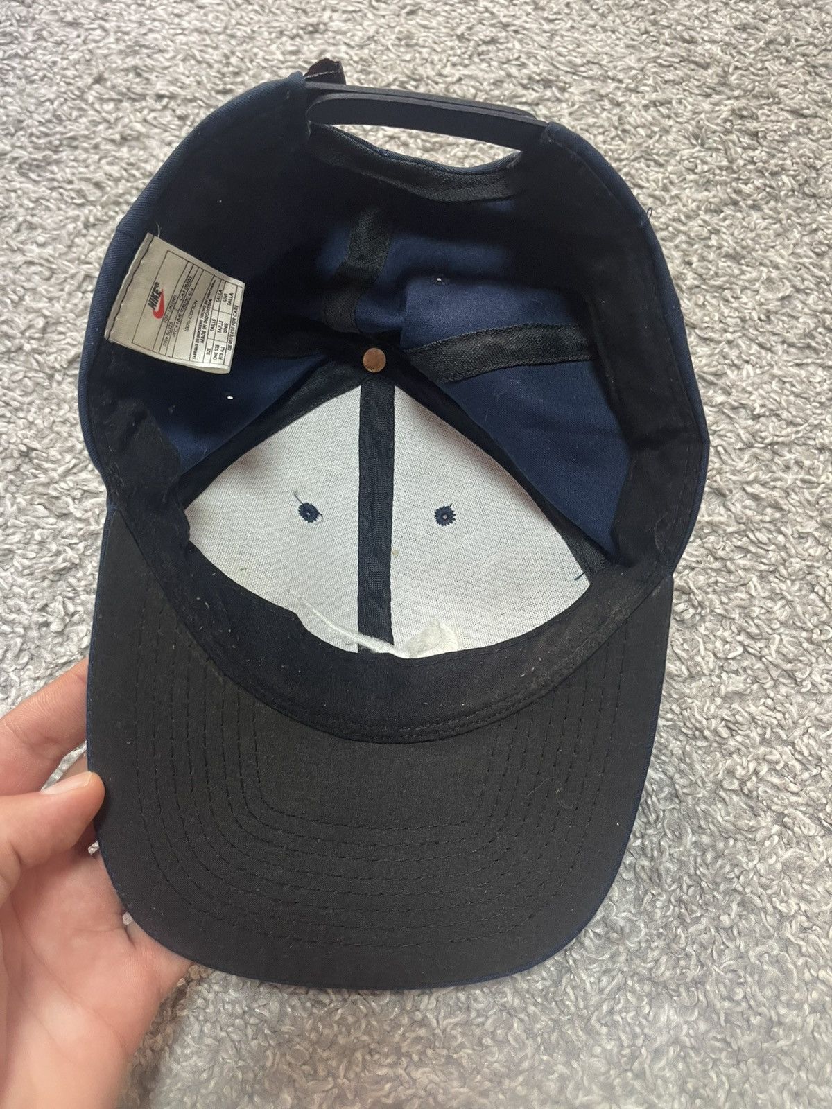 Nike Nike Vintage Y2K Swoosh Blue Cap Baseball Size ONE SIZE - 4 Thumbnail