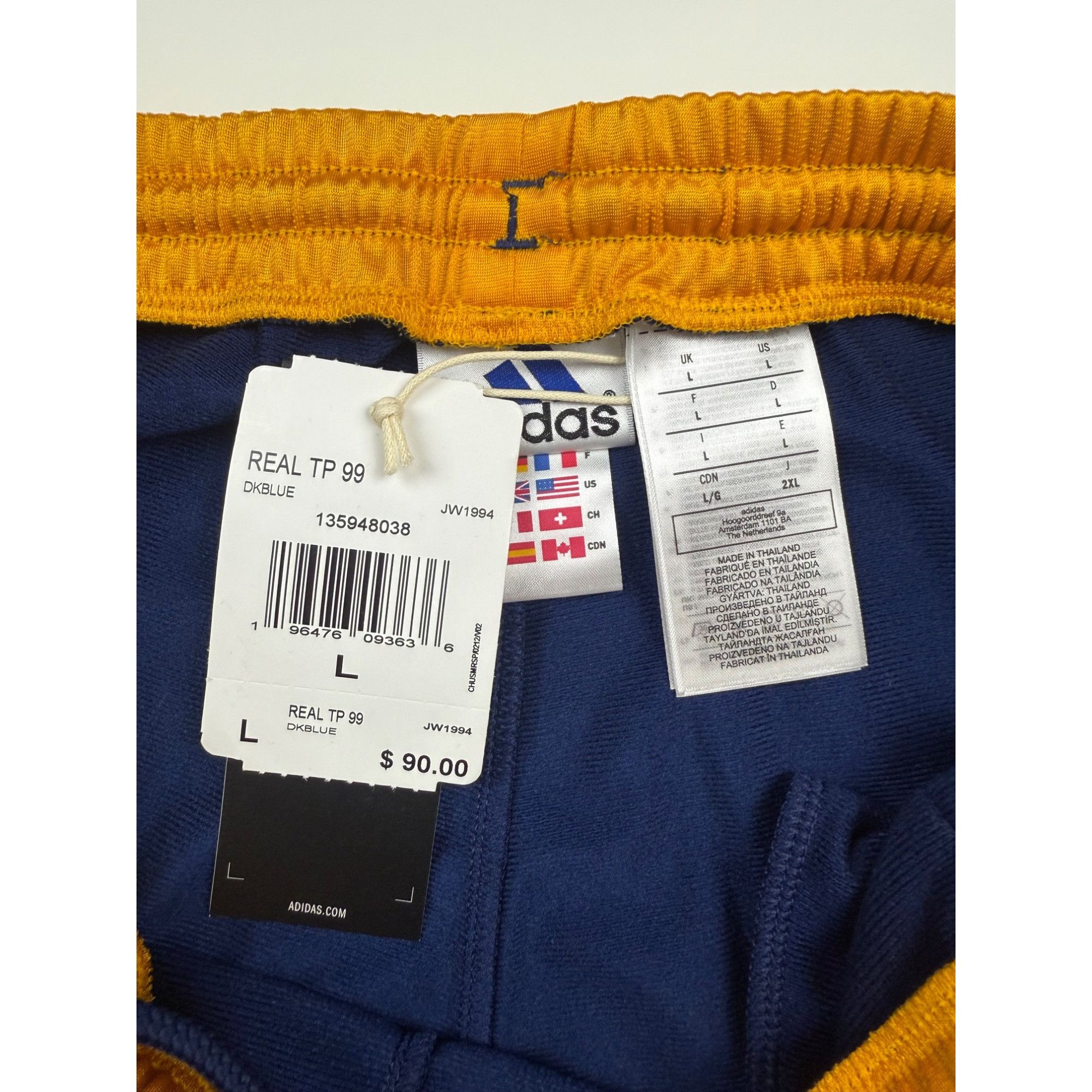 Adidas Size L - Adidas Real Madrid 99/00 Soccer Track Men's Pants A Size US 34 / EU 50 - 7 Thumbnail
