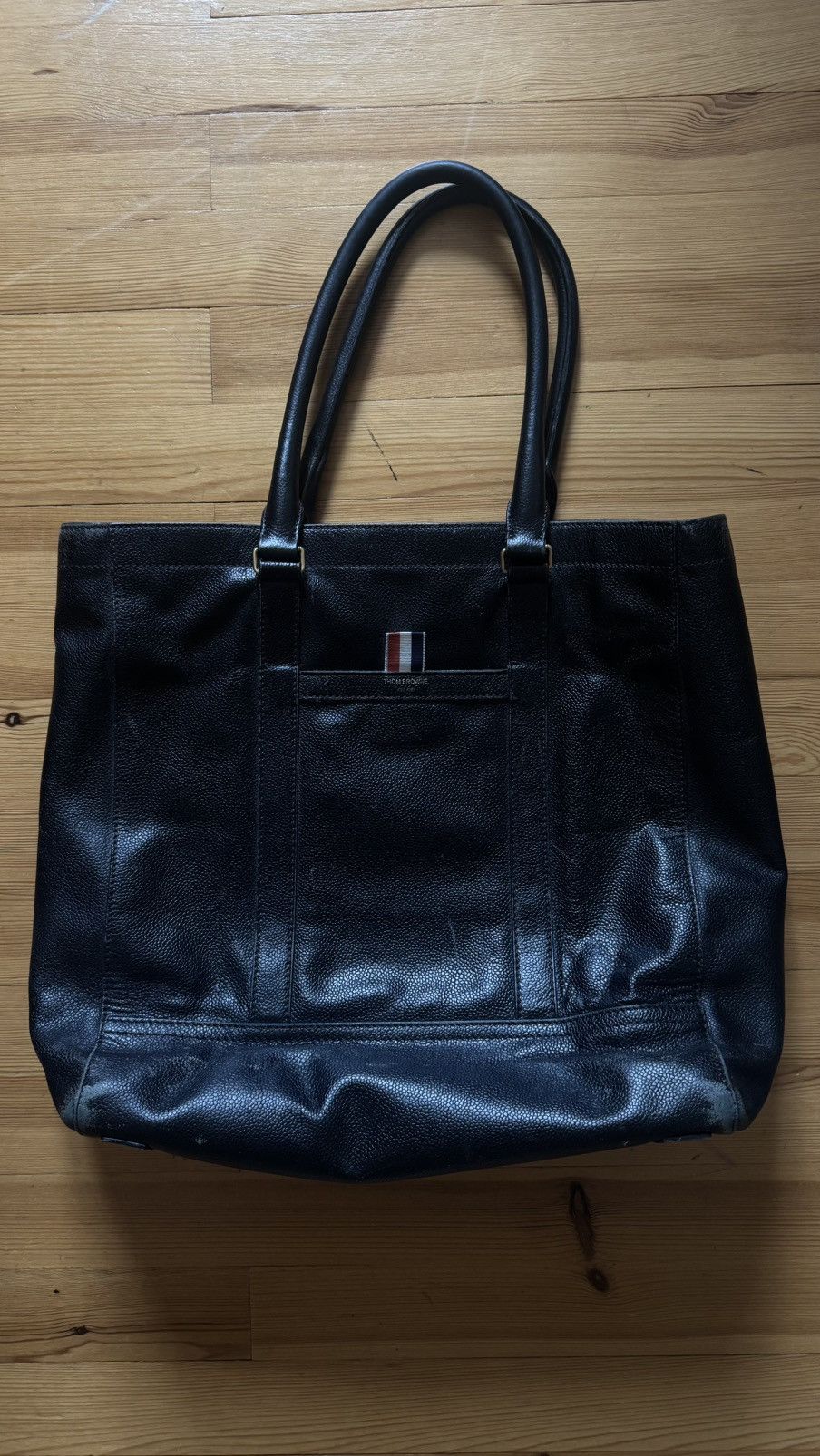 Thom Browne Thom Browne Pebbled Leather Tote Size ONE SIZE - 1 Thumbnail