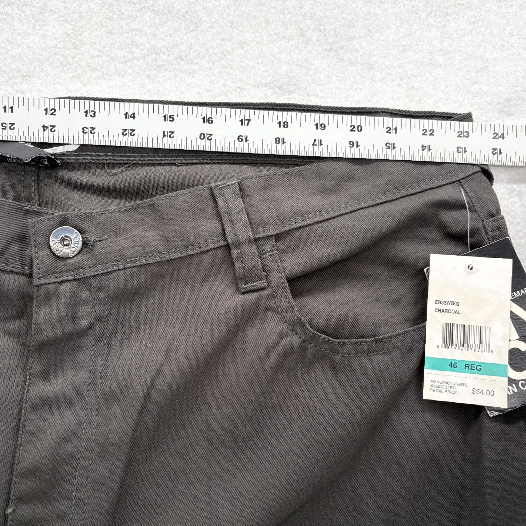 Enyce VINTAGE Enyce Jeans Mens 46x33 Gray Charcoal Straight Fit Denim Hip Hop Y2K NWT Size US 30 / EU 46 - 6 Thumbnail