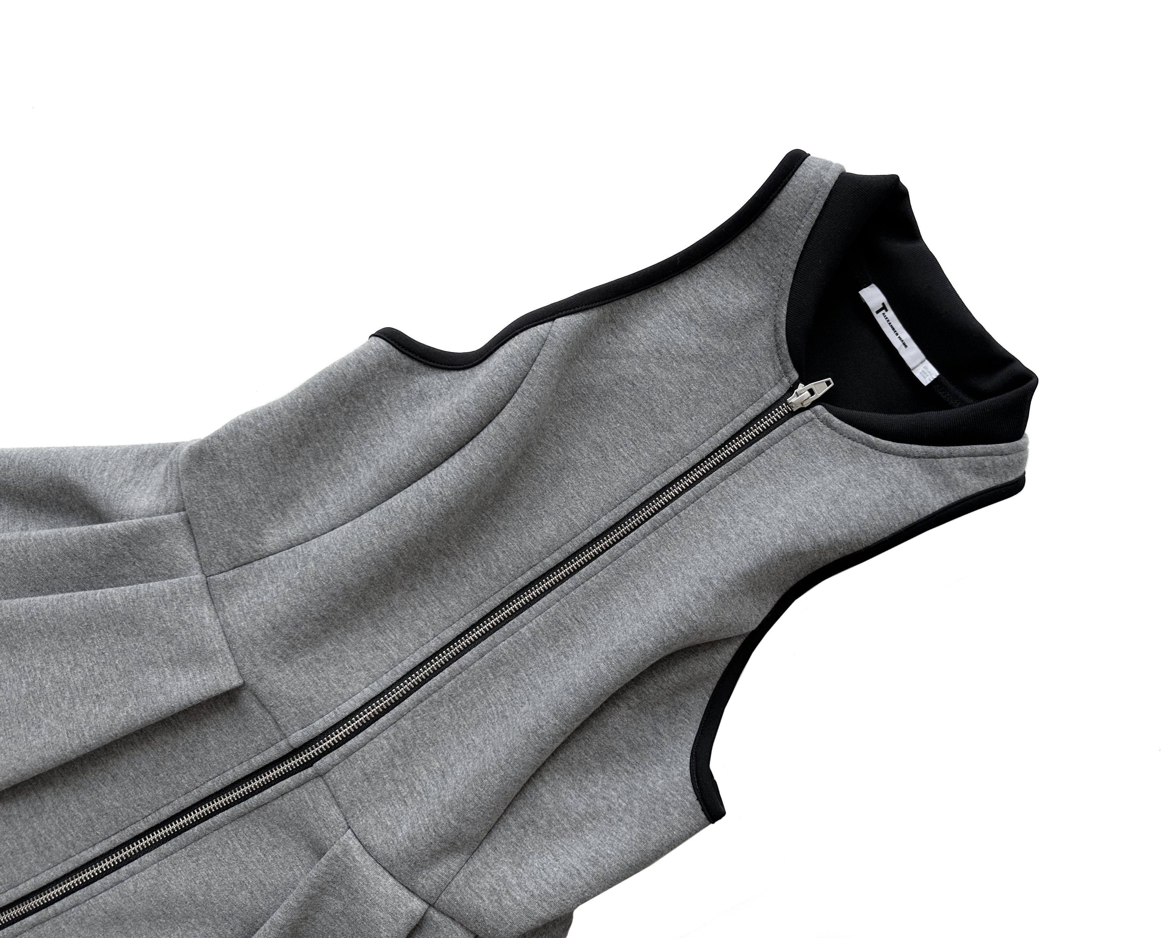 Alexander Wang × T by Alexander Wang T by Alexander Wang grey neopren zip dress Size M / US 6-8 / IT 42-44 - 3 Thumbnail
