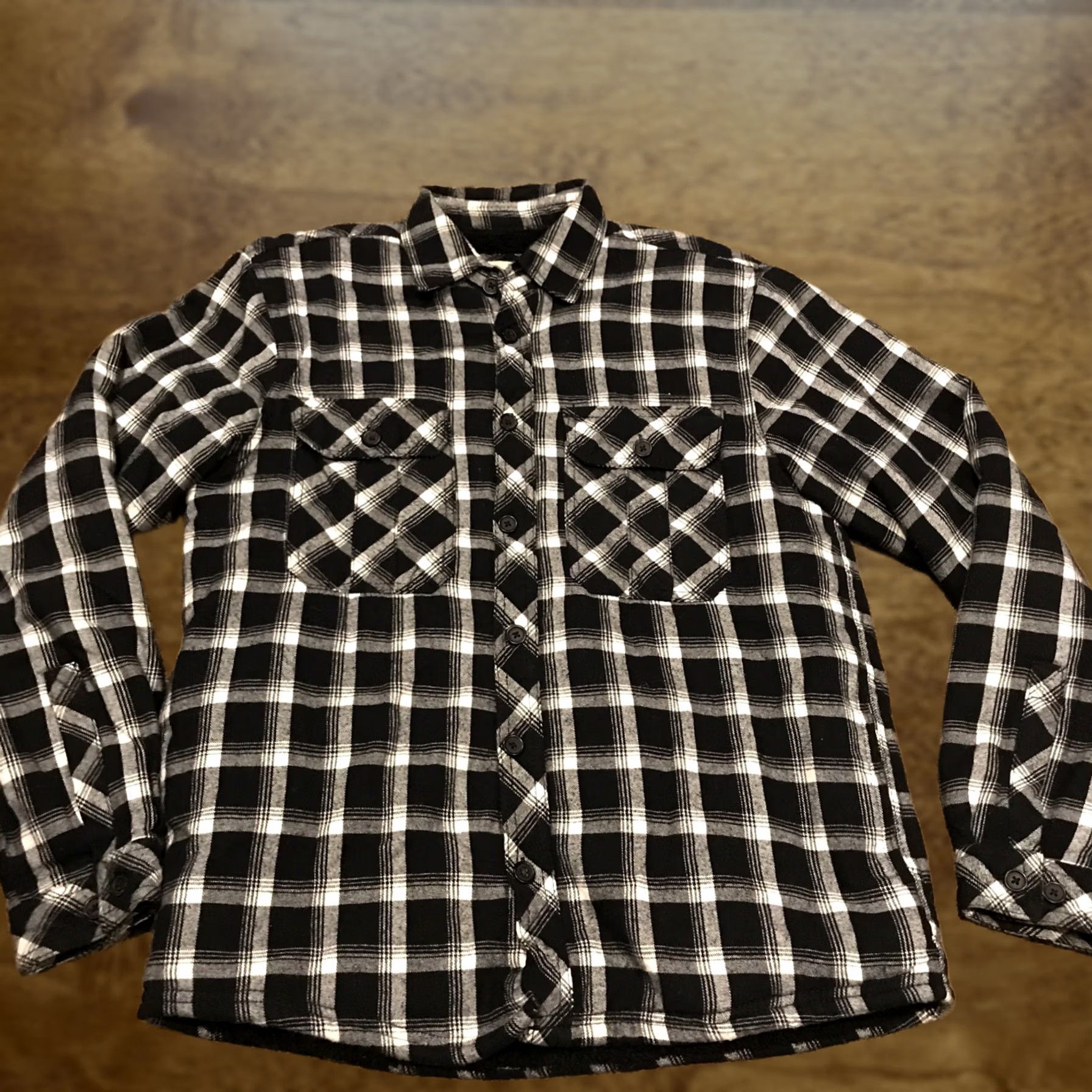 Vintage Boston Traders Shirt Mens M Flannel Black Plaid Long Sleeve Shacket Button-Up B15 Size US M / EU 48-50 / 2 - 1 Thumbnail
