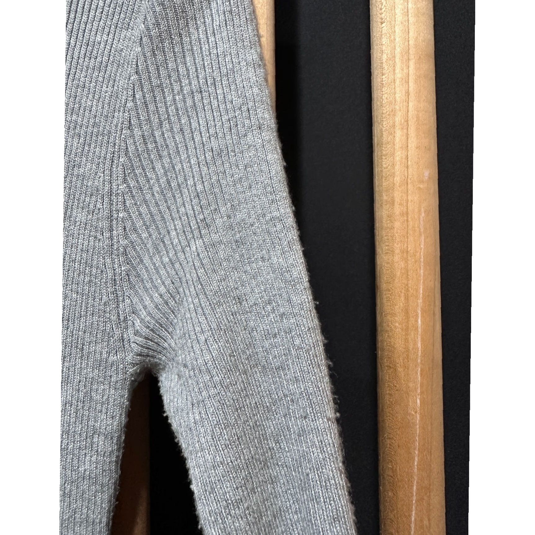 Vintage Eliza J Dress Gray M Knit A-Line Long Sleeve Round Neck Doorstep? Size M / US 6-8 / IT 42-44 - 4 Thumbnail