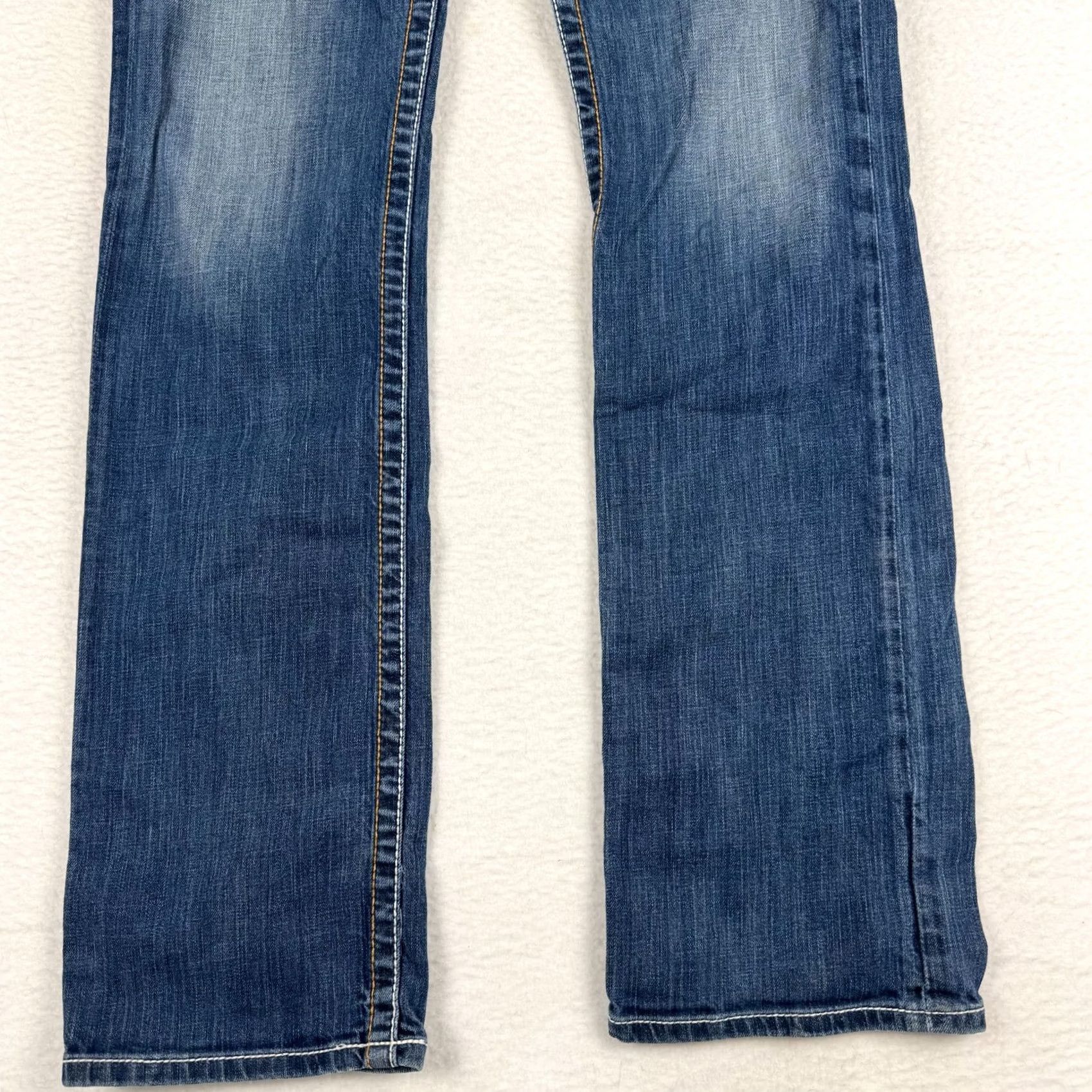 Vintage Y2K Buckle Bke Jeans Distressed Grunge Blue Denim 5-Pocket Straight Vintage? No, Distressed jeans not vintage 34x36 Mens 30x37 (Fits 34x36) Size US 34 / EU 50 - 3 Thumbnail