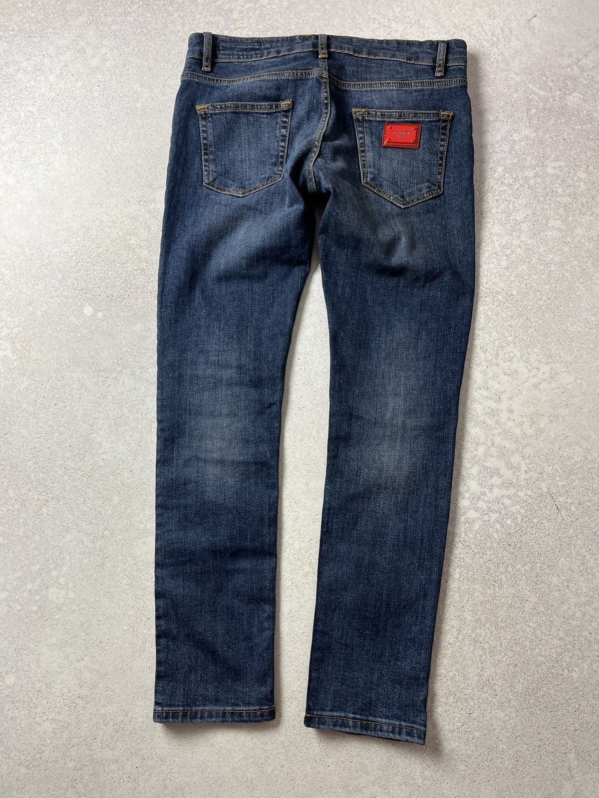 Dolce & Gabbana Dolce & Gabbana Denim Gold Jeans Heart Metal Logo Blue DG Size 36" / US 14 / IT 50 - 4 Thumbnail