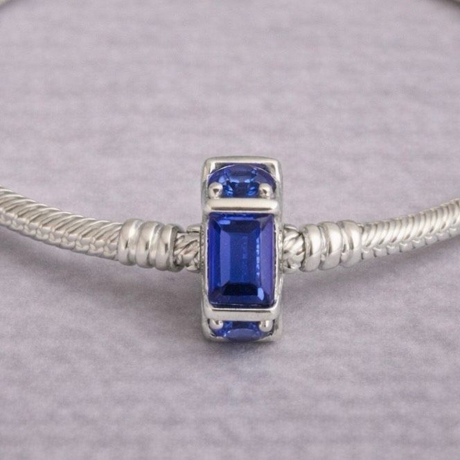 Other Pandora Ice Sculpture Blue Crystal Spacer Charm Size ONE SIZE - 2 Thumbnail