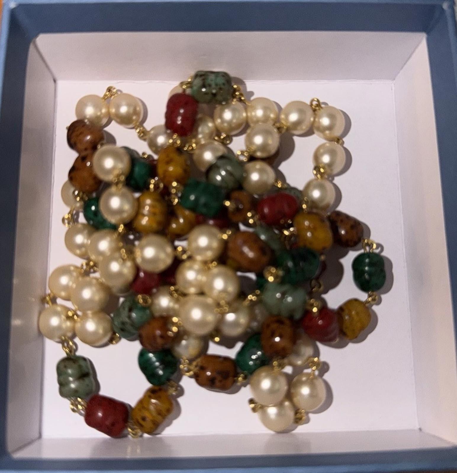 Dooney & Bourke Dooney & Bourke Multi-Color Beaded Necklace with Pearls Size ONE SIZE - 7 Thumbnail