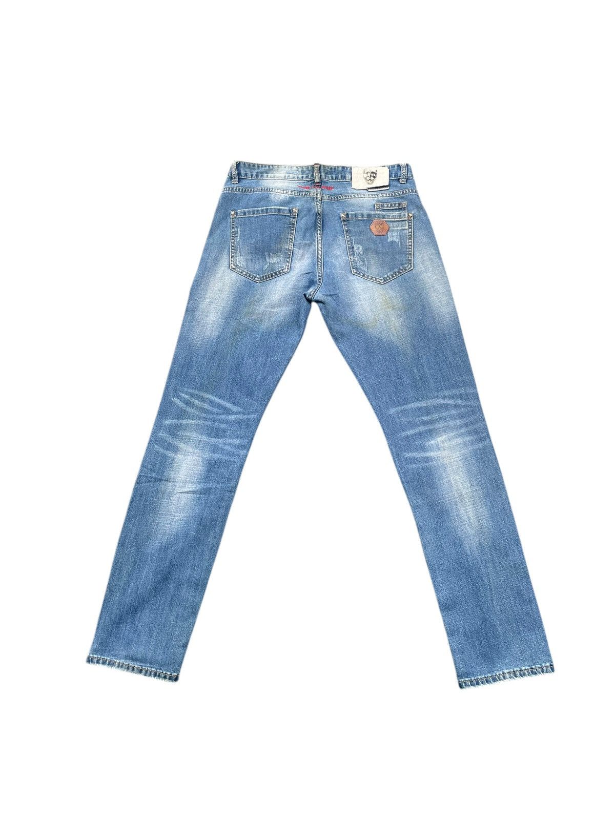 Philipp Plein Philipp Plein Faded Distressed Jeans Size US 33 - 8 Thumbnail