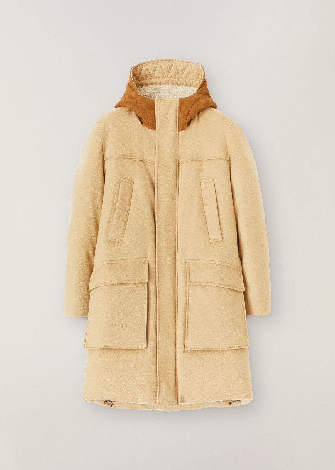 image of Loro Piana O1Loc1C0124 Hooded Parka In Beige, Men's (Size Large)