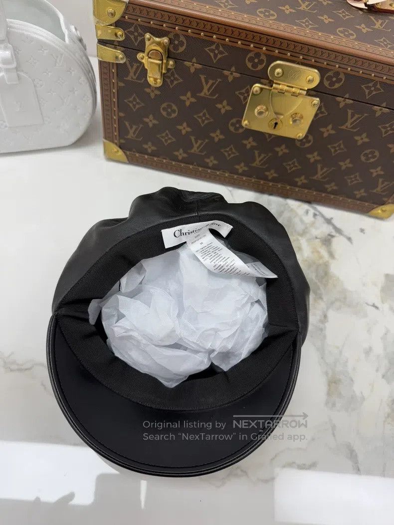 Dior Dior Size56 Full leather painter's hat Size ONE SIZE - 2 Thumbnail